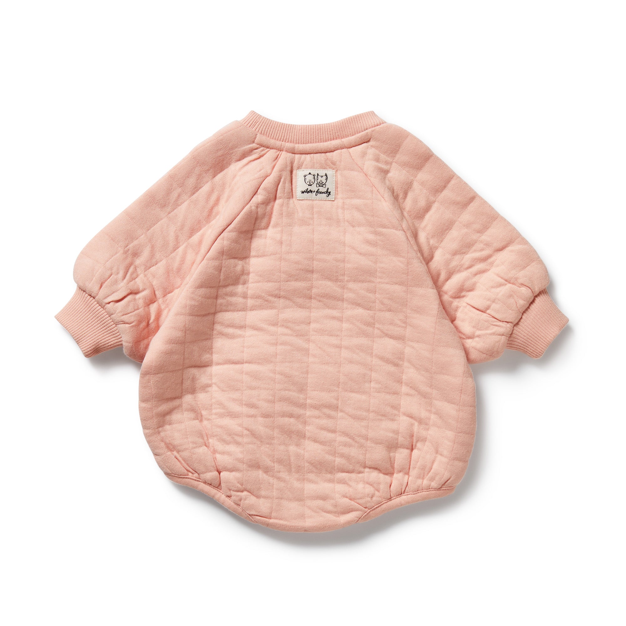 Wilson & Frenchy | Pretty Pink Organic Quilted Bodysuit