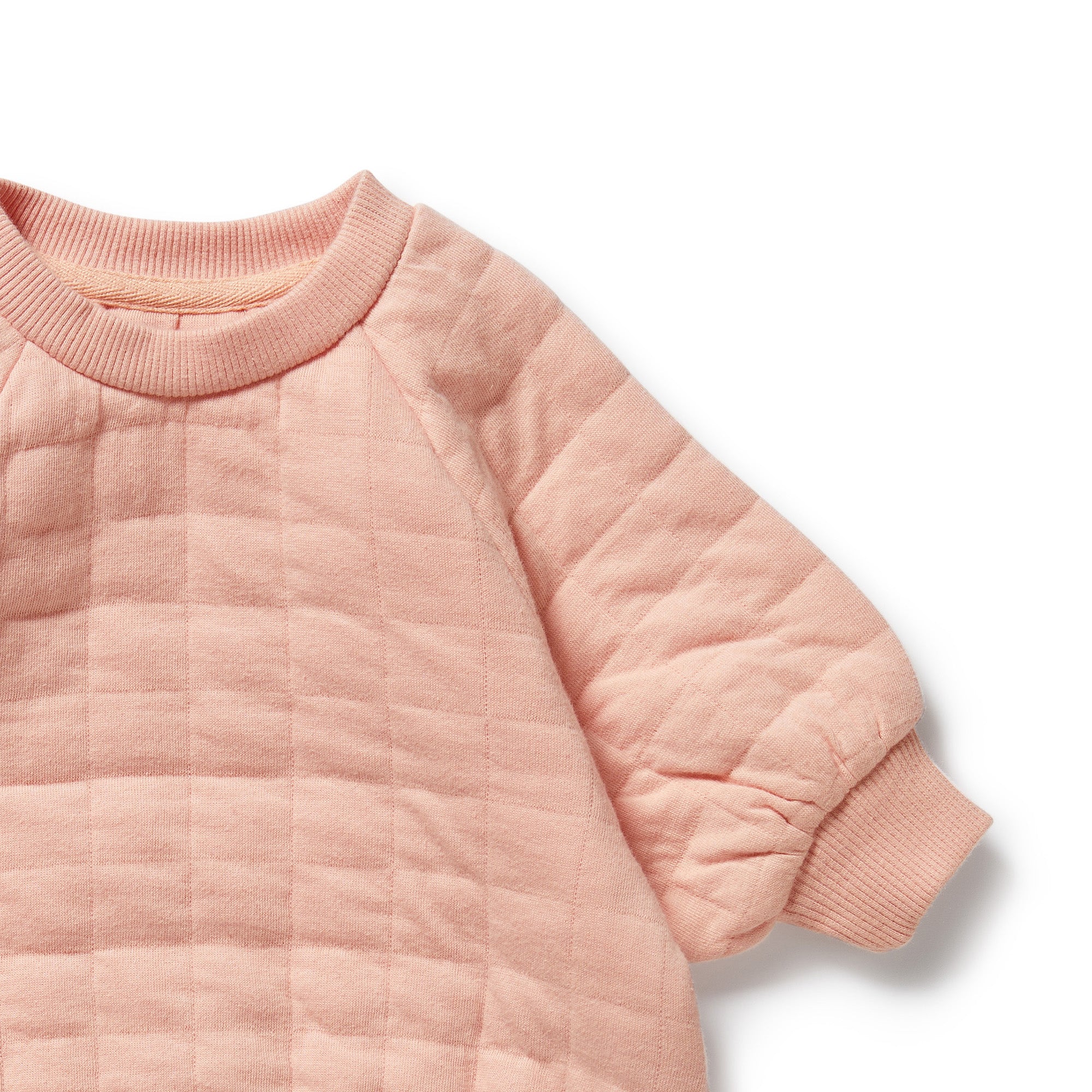 Wilson & Frenchy | Pretty Pink Organic Quilted Bodysuit