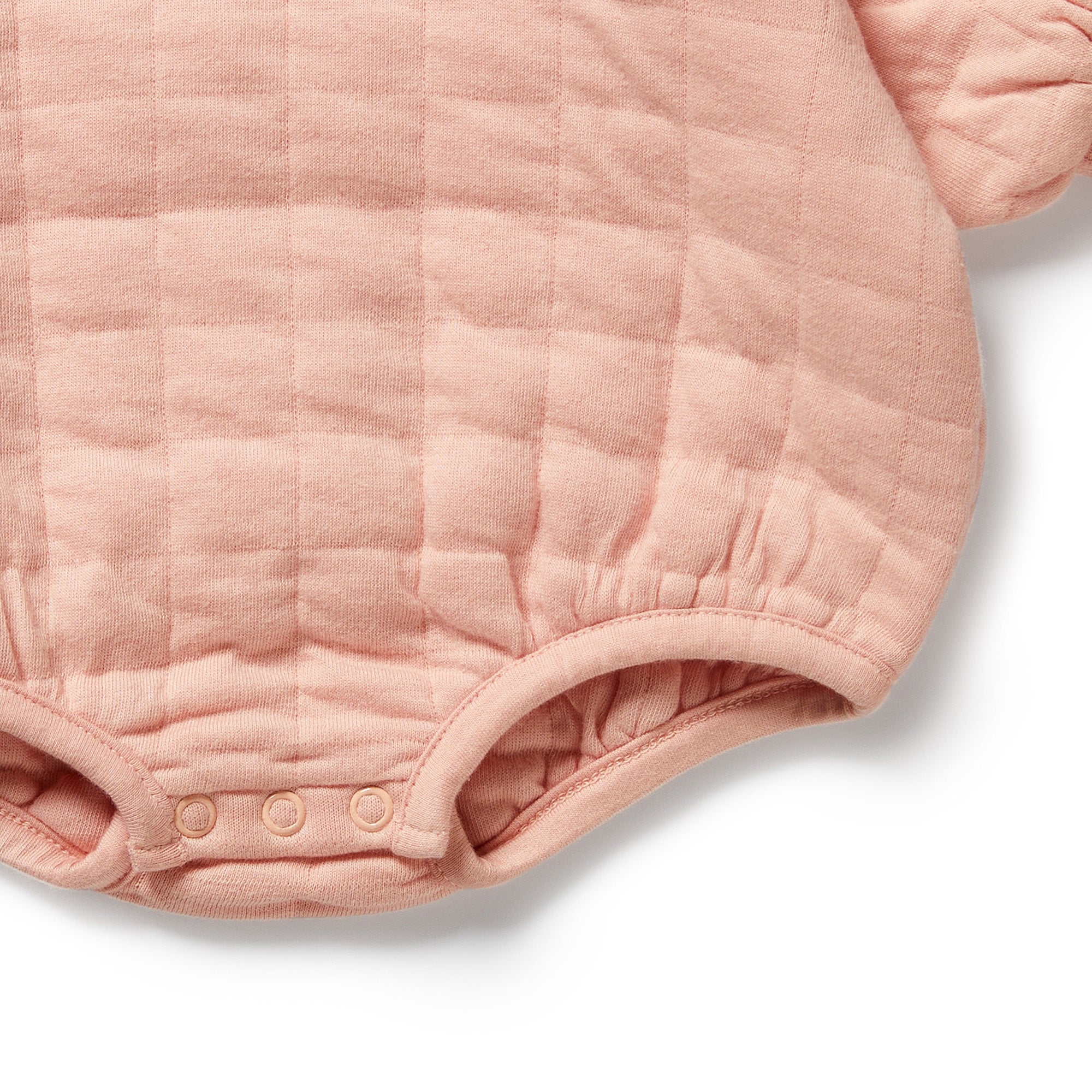 Wilson & Frenchy | Pretty Pink Organic Quilted Bodysuit