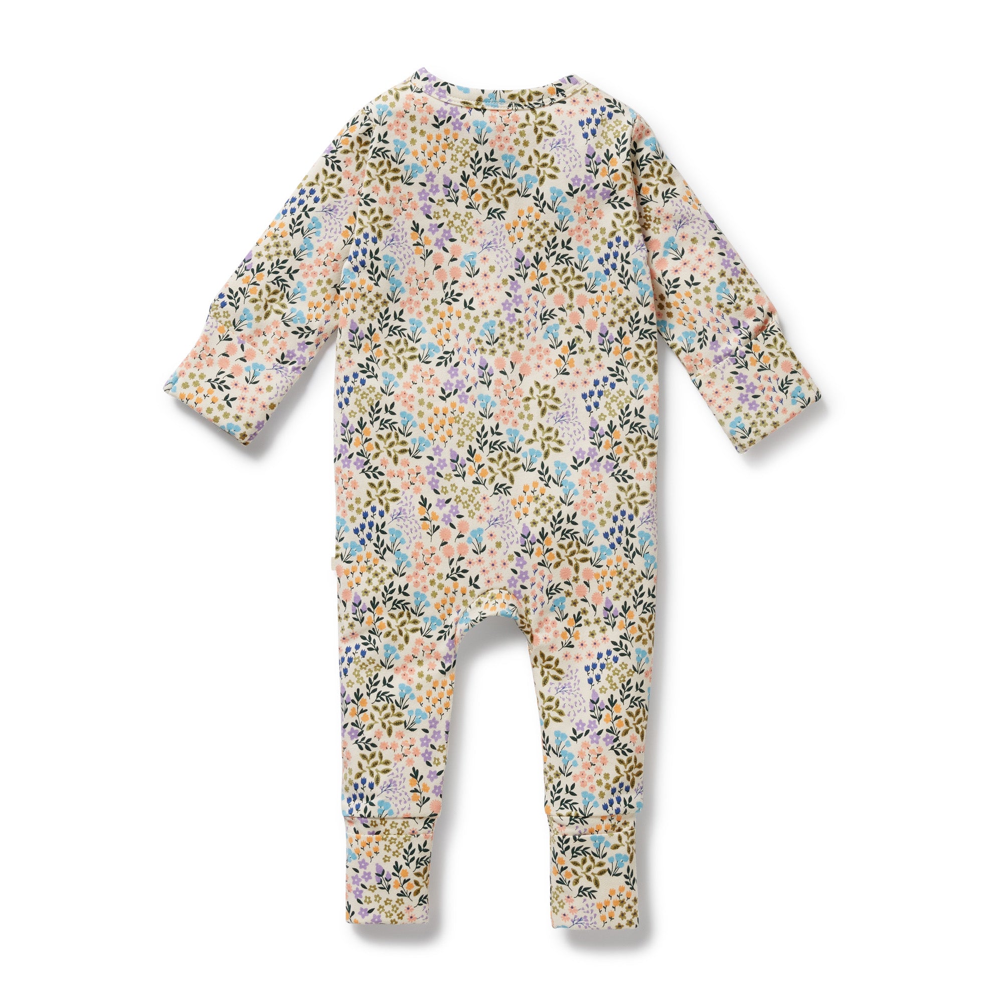 Wilson & Frenchy | Tiny Bloom Organic Zipsuit with Feet