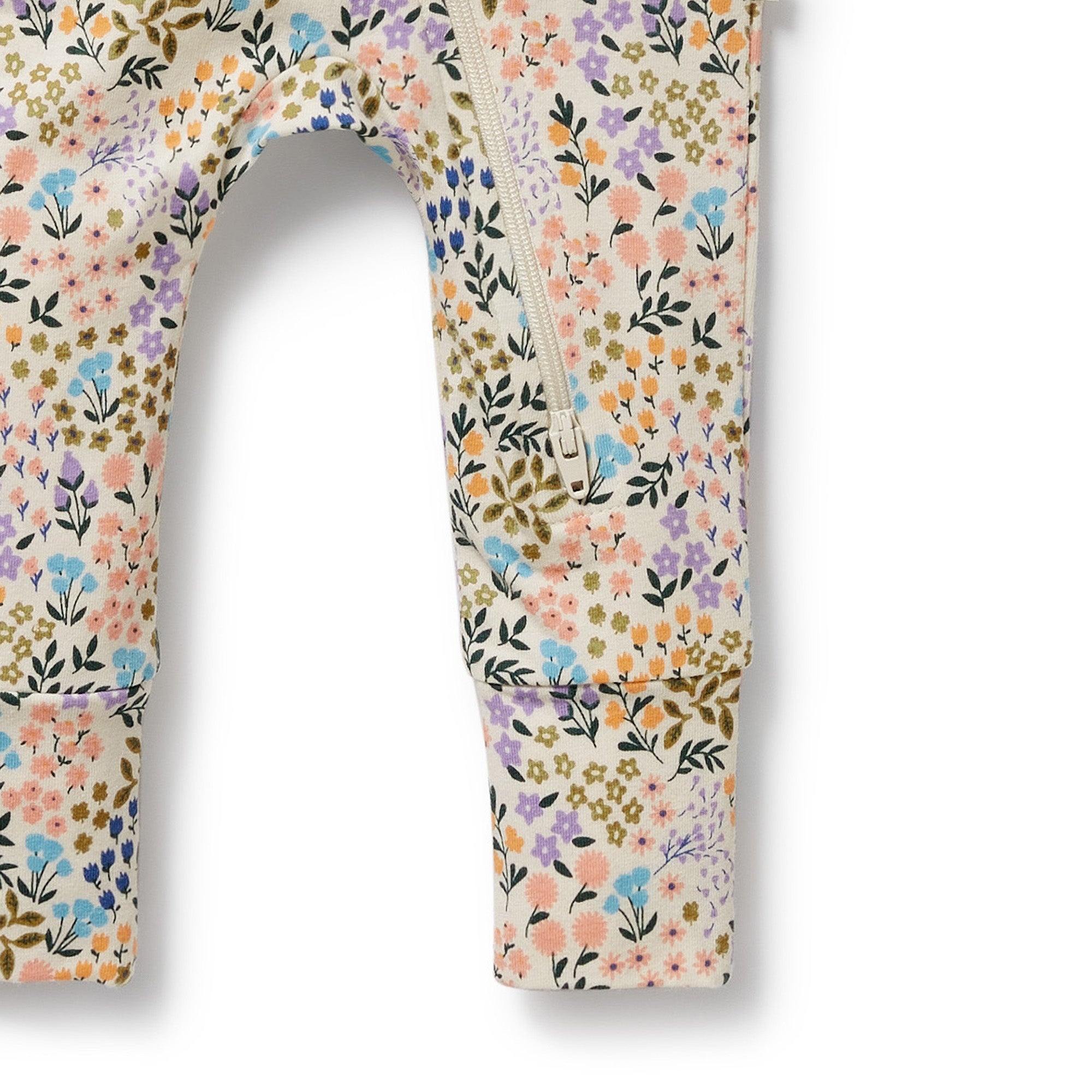 Wilson & Frenchy | Tiny Bloom Organic Zipsuit with Feet