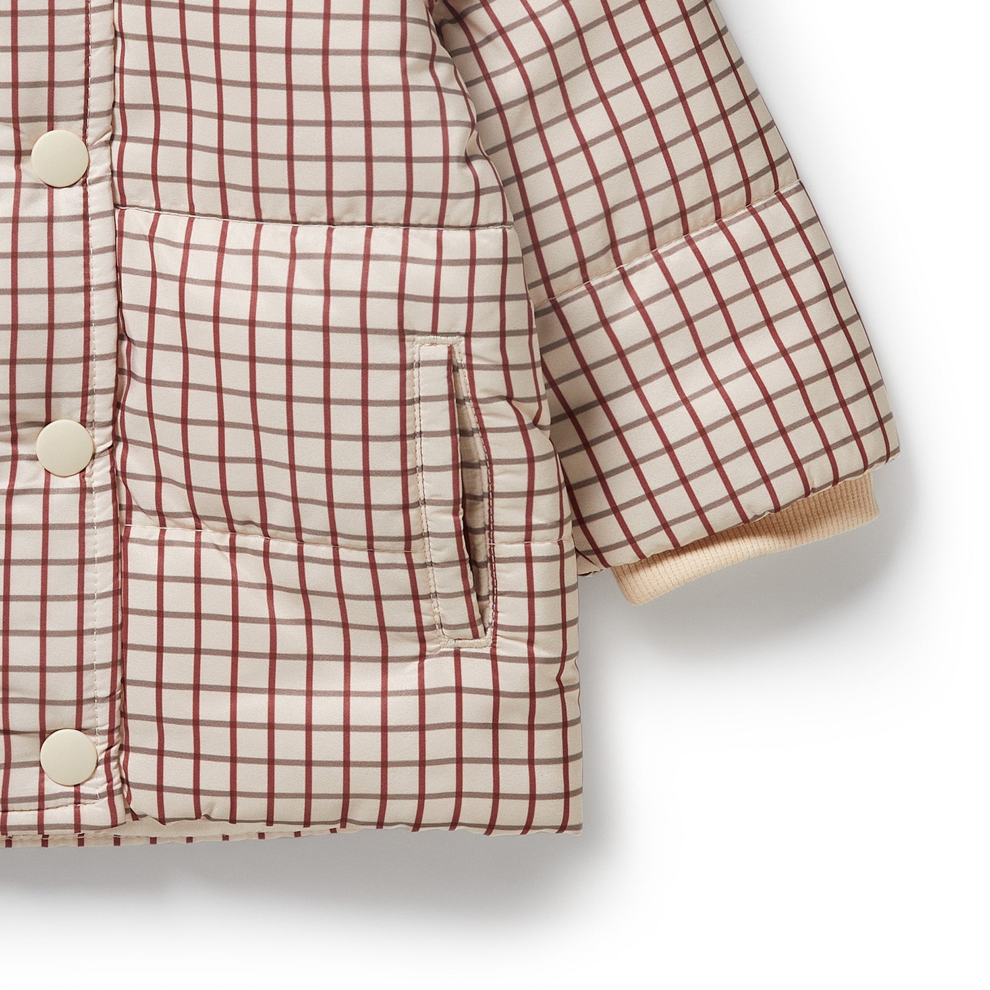 Wilson & Frenchy | Amber Check Puffer Jacket