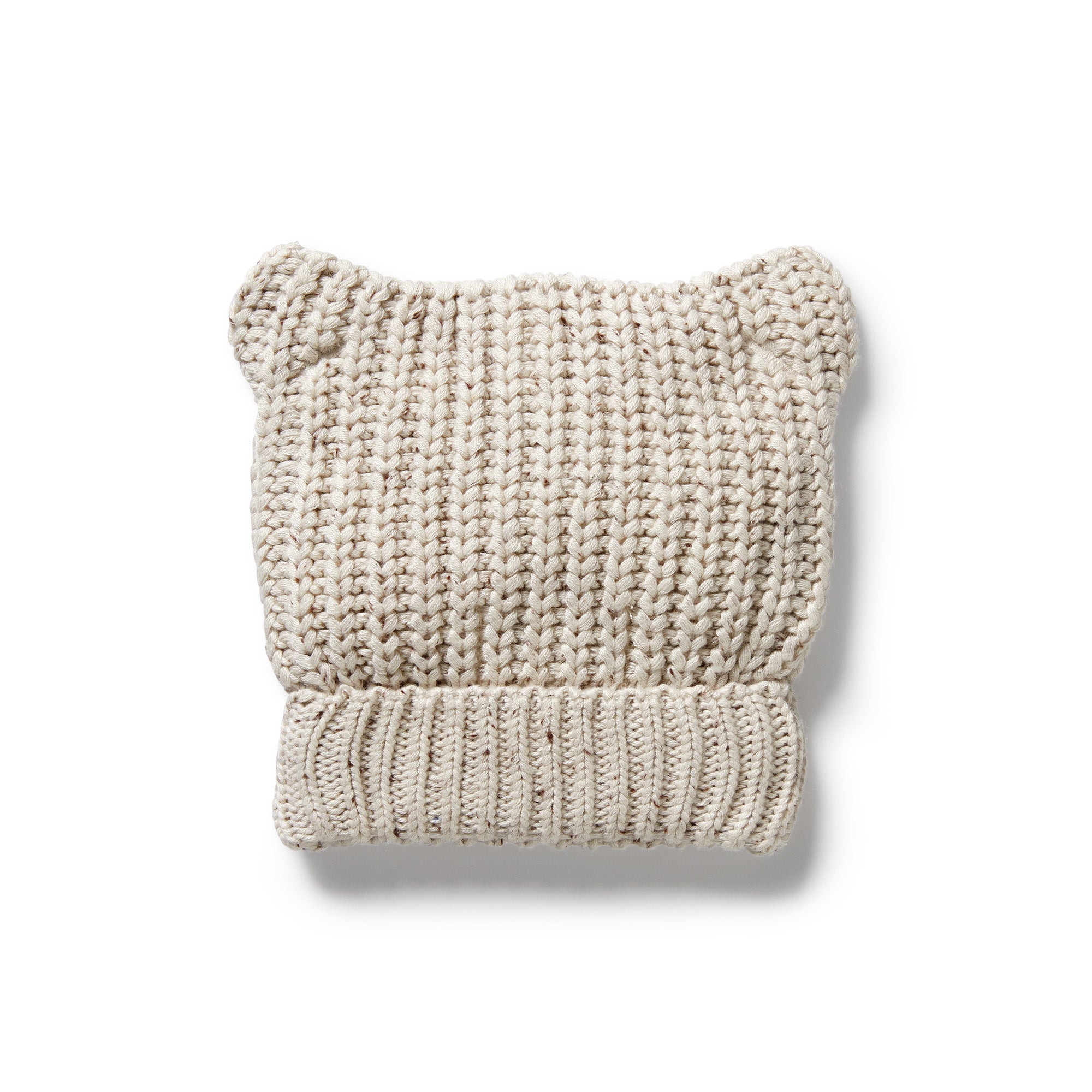 Wilson & Frenchy | Cookie and Cream Organic Knitted Bear Hat