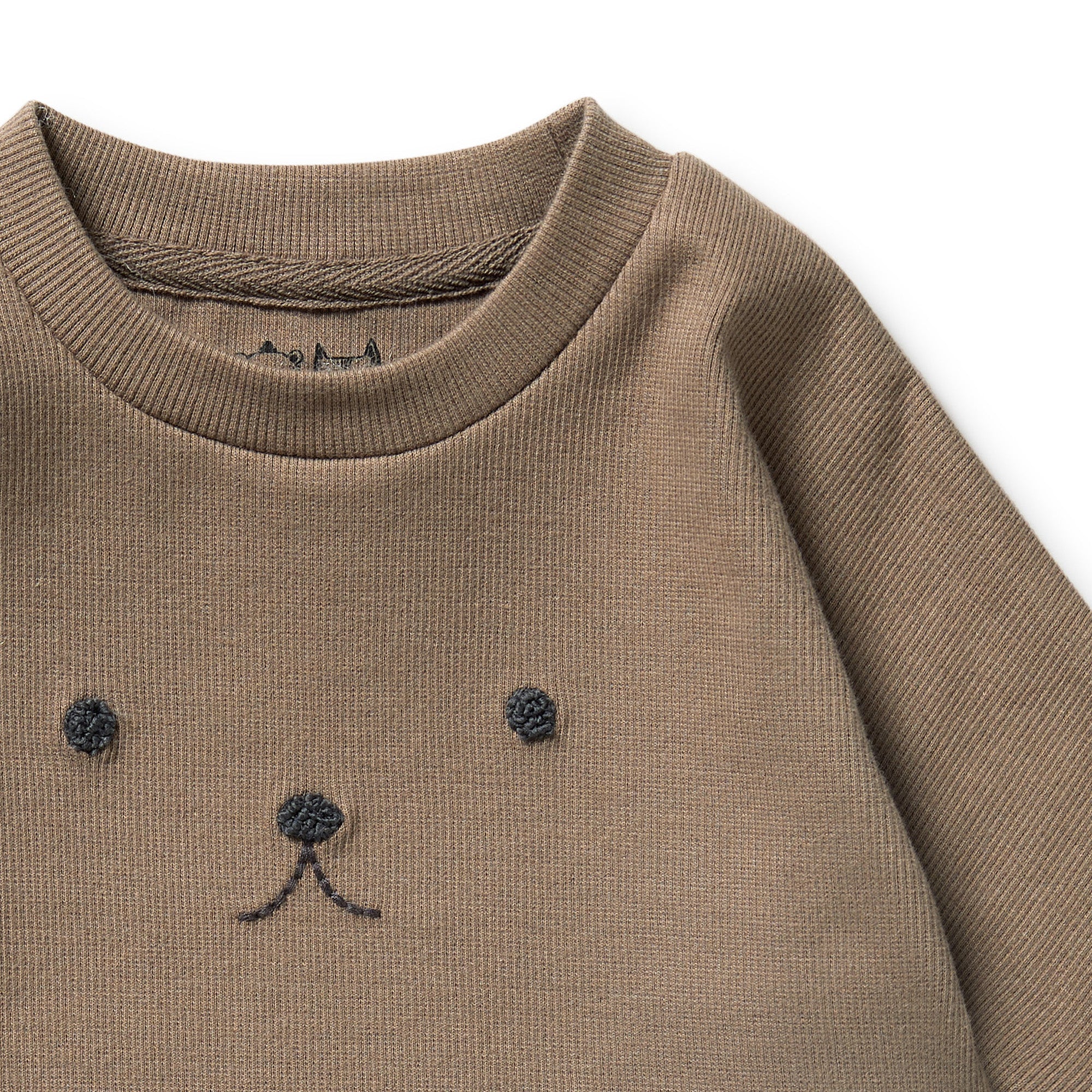 Wilson & Frenchy | Walnut Organic Rib Long Sleeved Top