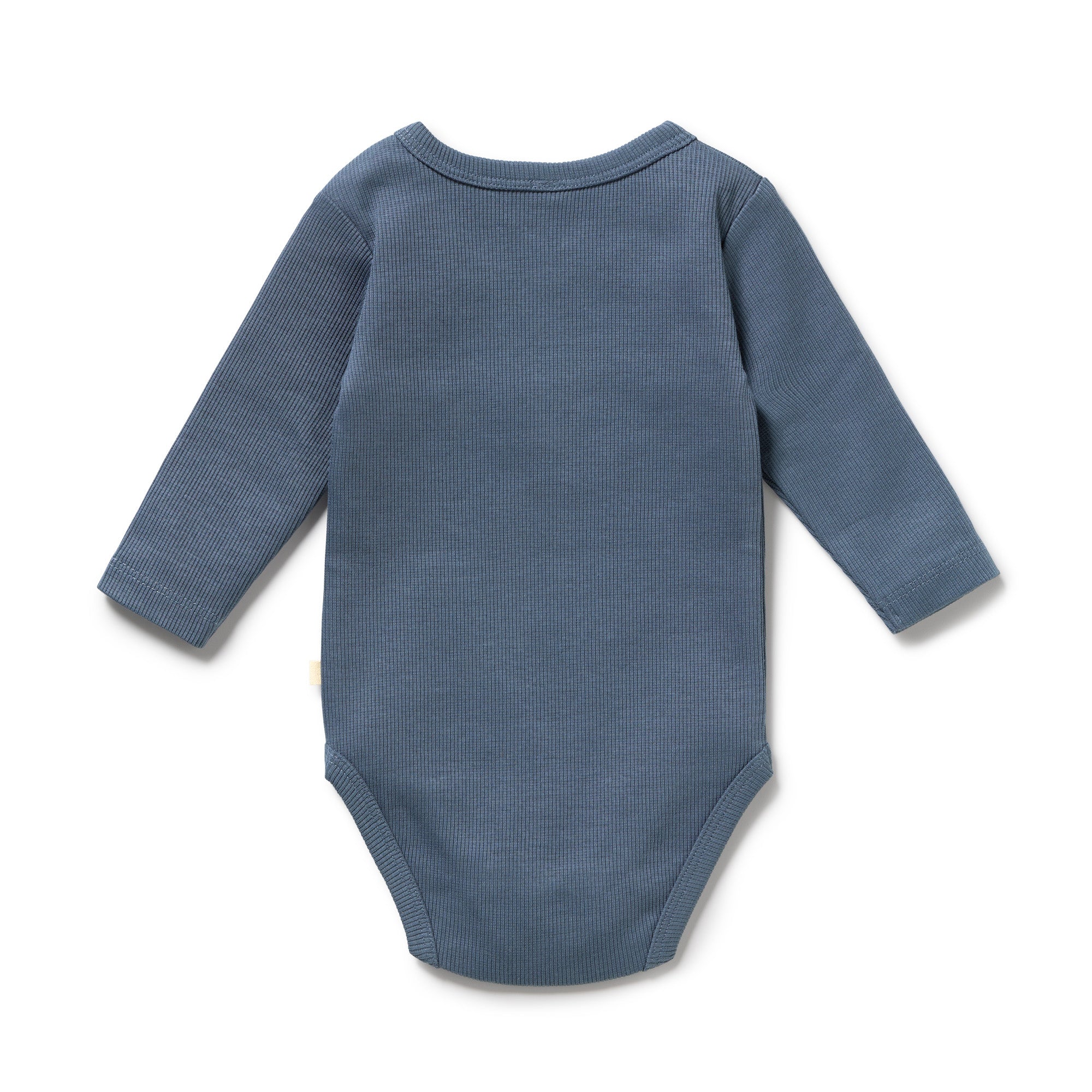 Wilson & Frenchy | Twilight Blue Organic Rib Long Sleeved Bodysuit