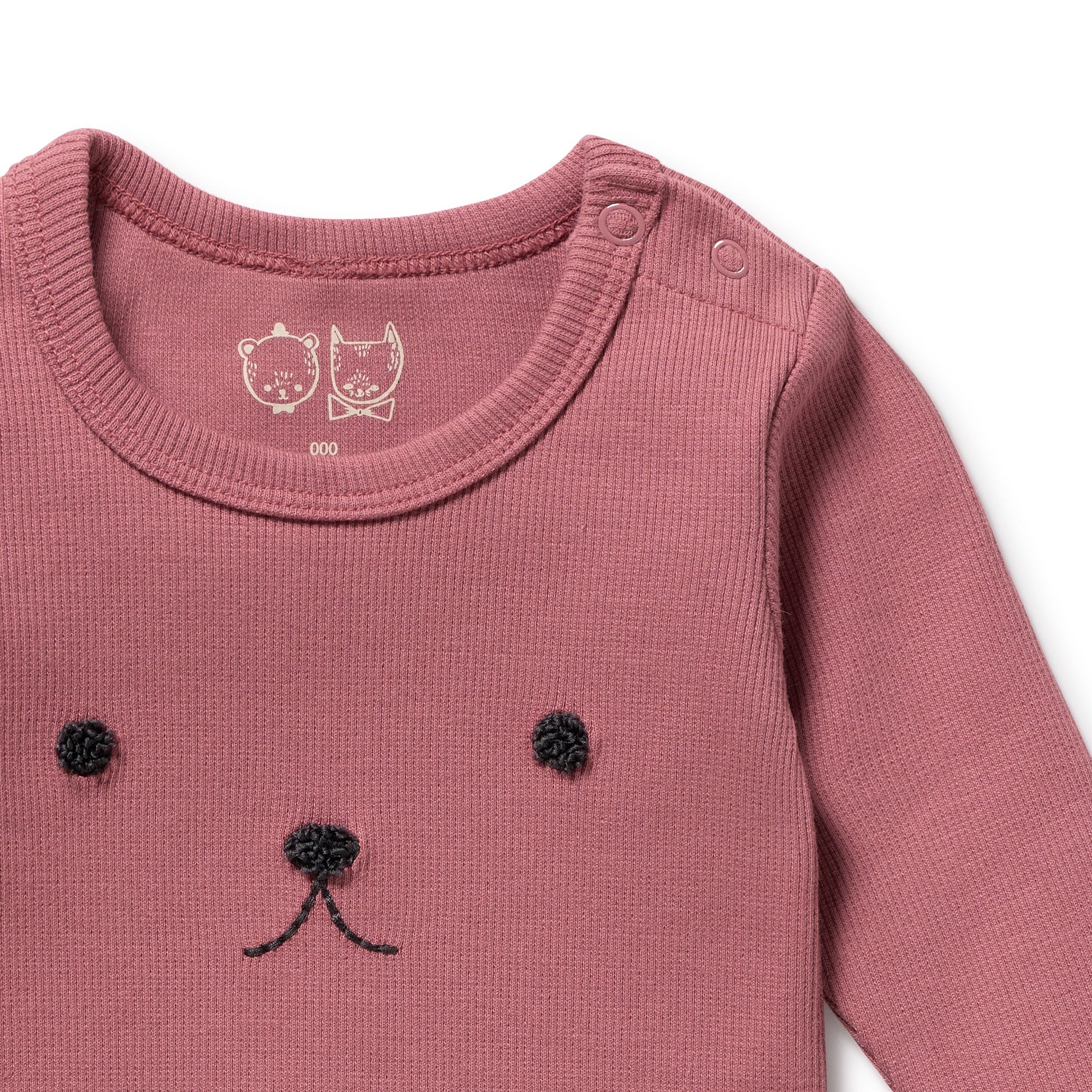 Wilson & Frenchy | Plum Organic Rib Long Sleeved Bodysuit