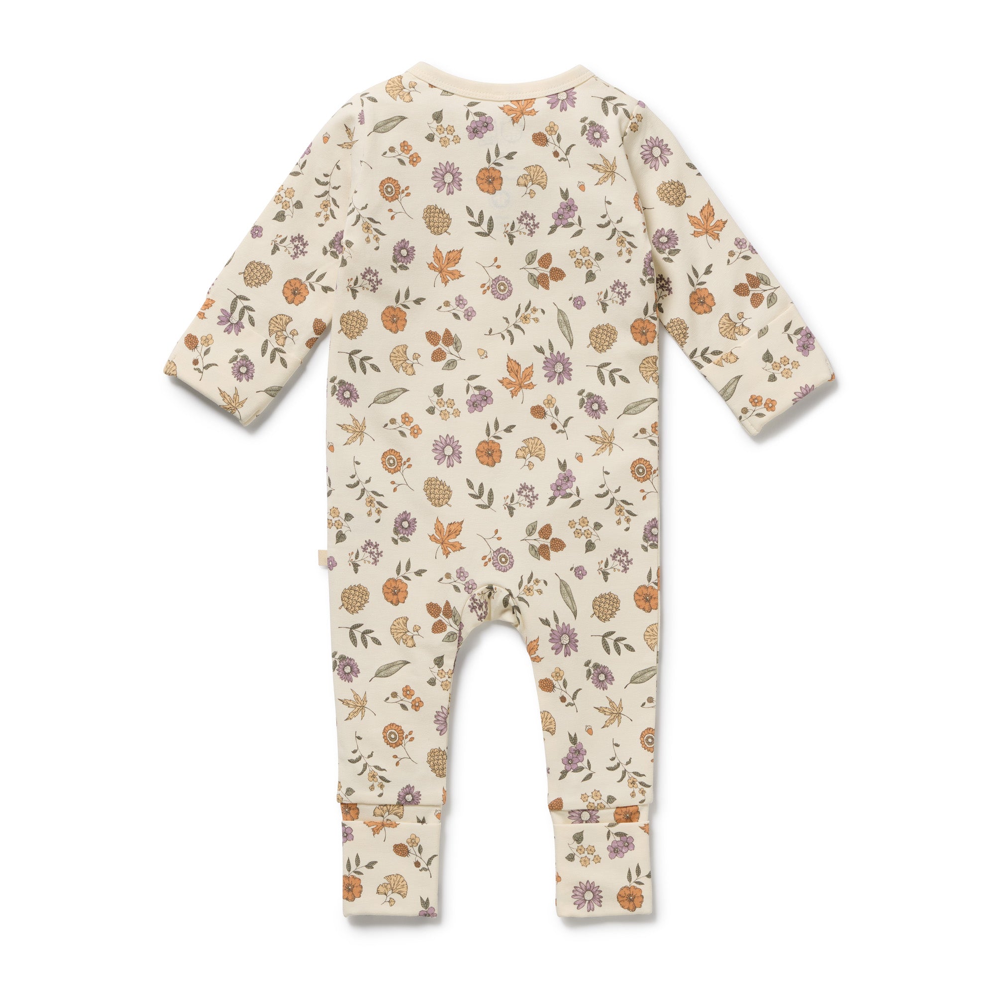 Wilson & Frenchy | Maple Glow Organic Zipsuit with Feet
