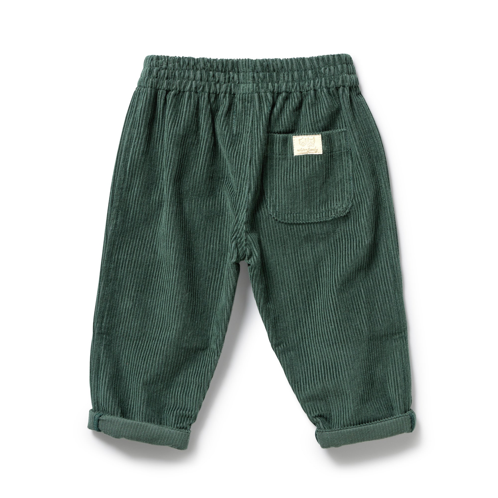 Wilson & Frenchy | Moss Green Organic Cord Pant