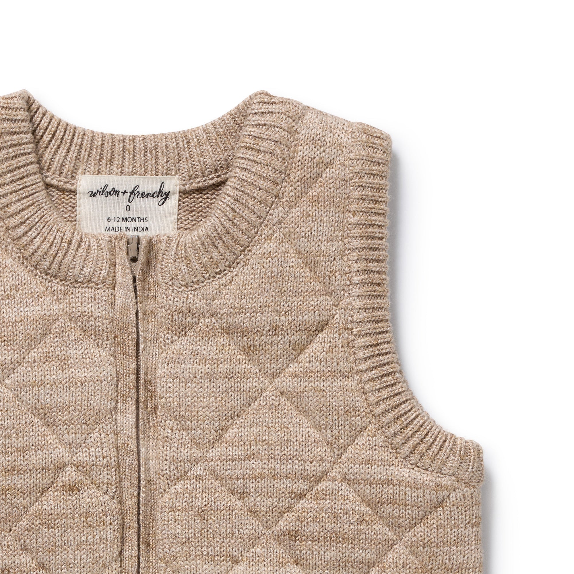 Wilson & Frenchy | Sandstone Organic Knitted Vest