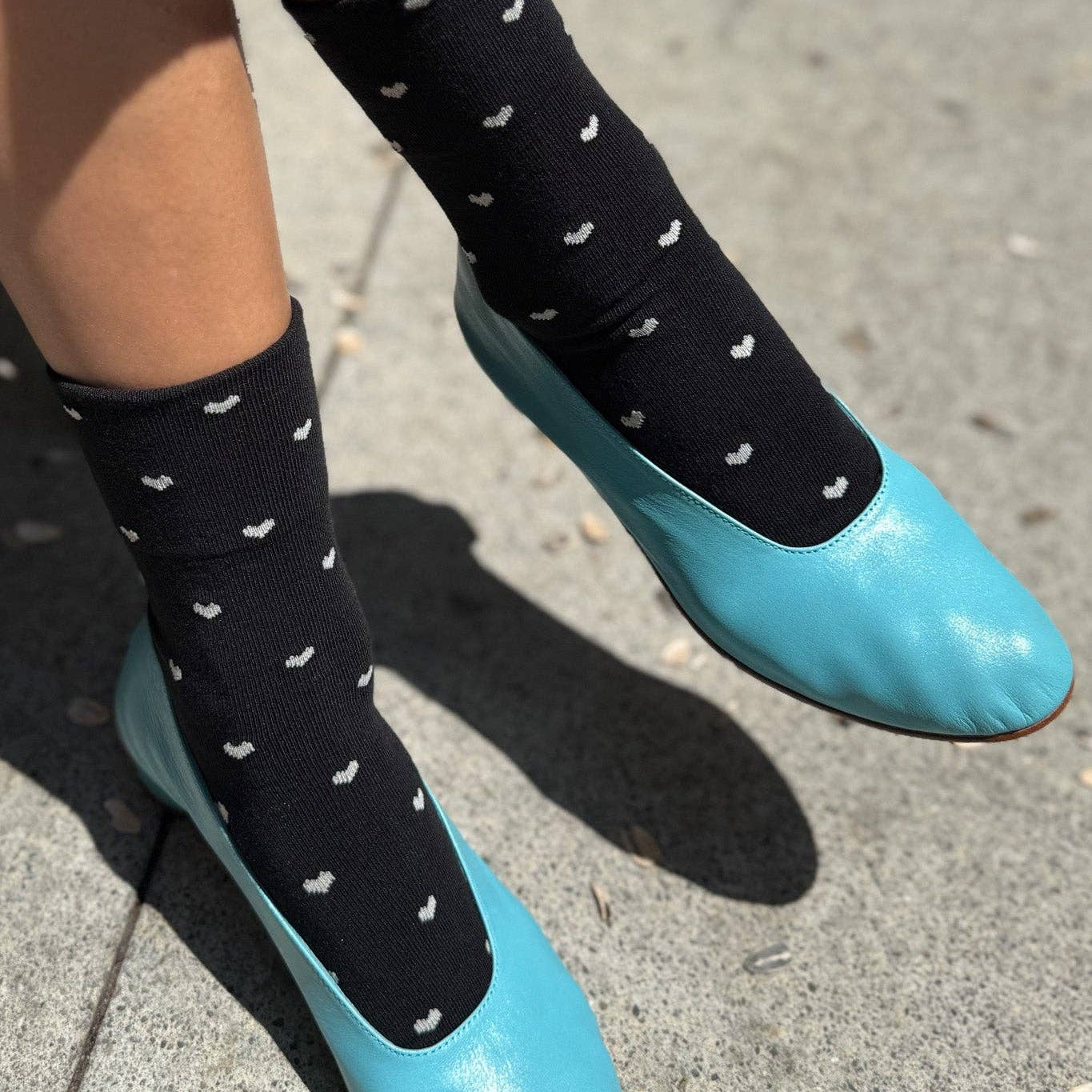 Le Bon Shoppe Heart Sneaker Socks, cotton-blend no-dig ankle sock for sneakers