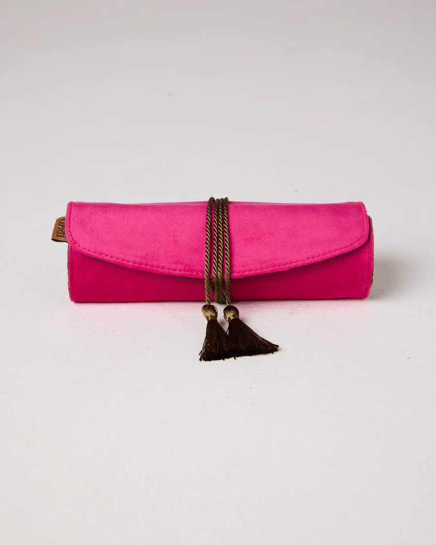 Kip & Co HOME  | Prickly Pear Velvet Jewellery Roll