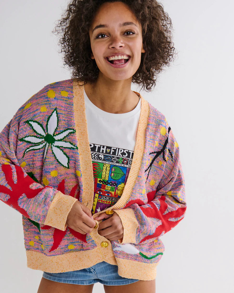 Kip & Co X Jenny Kee LADIES | Our Sunburnt Country Adult Knitted Cardigan