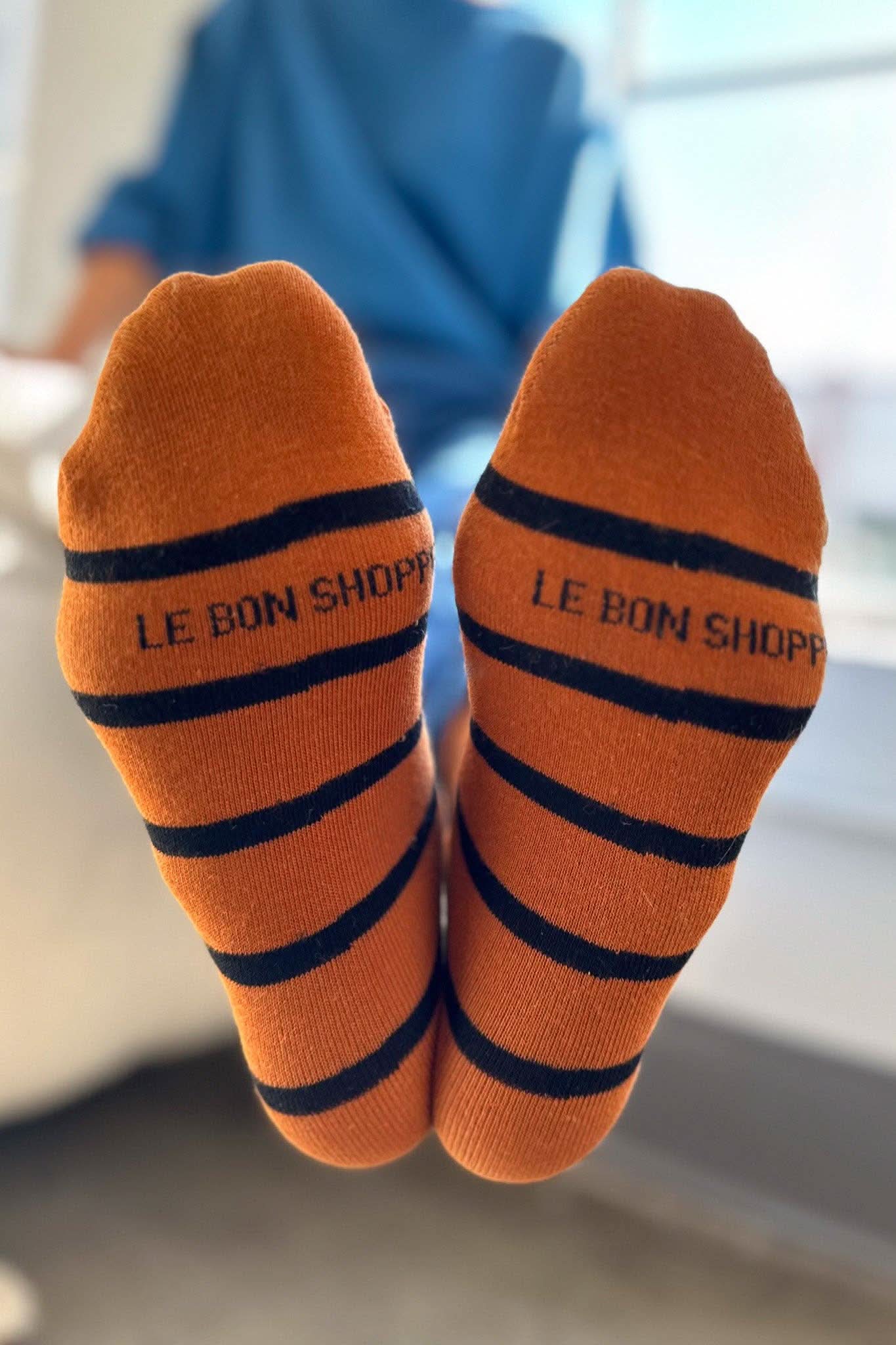 Le Bon Shoppe | Wally Socks Camel Stripe