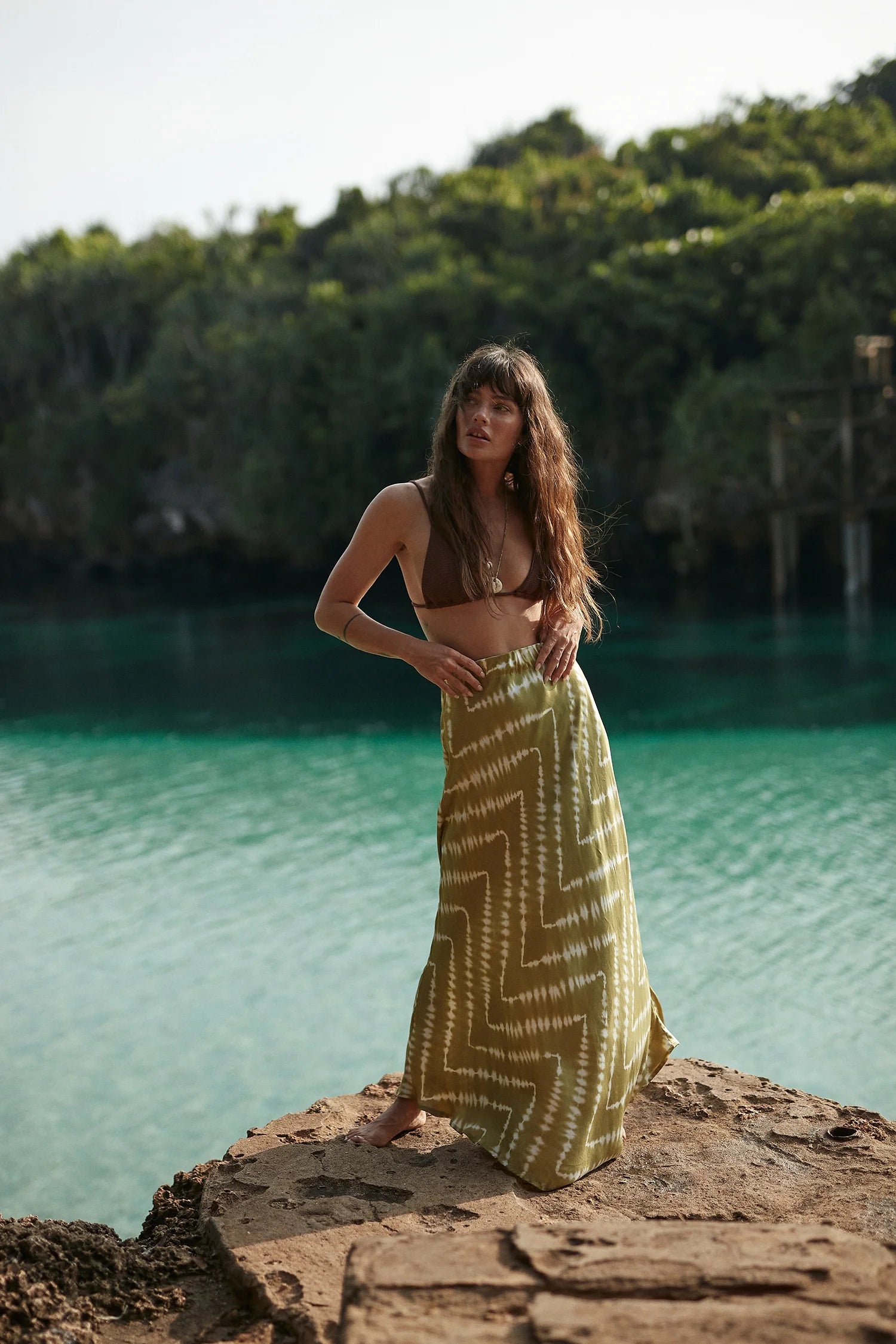 Lilya | Ashbourne Skirt Celestial Tie Dye -Green Apple