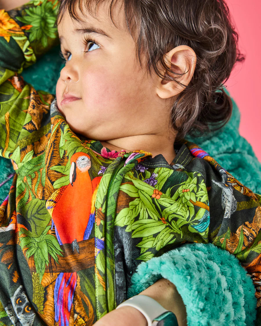 Kip & Co BABY | Jungle Life Organic Long Sleeve Zip Romper