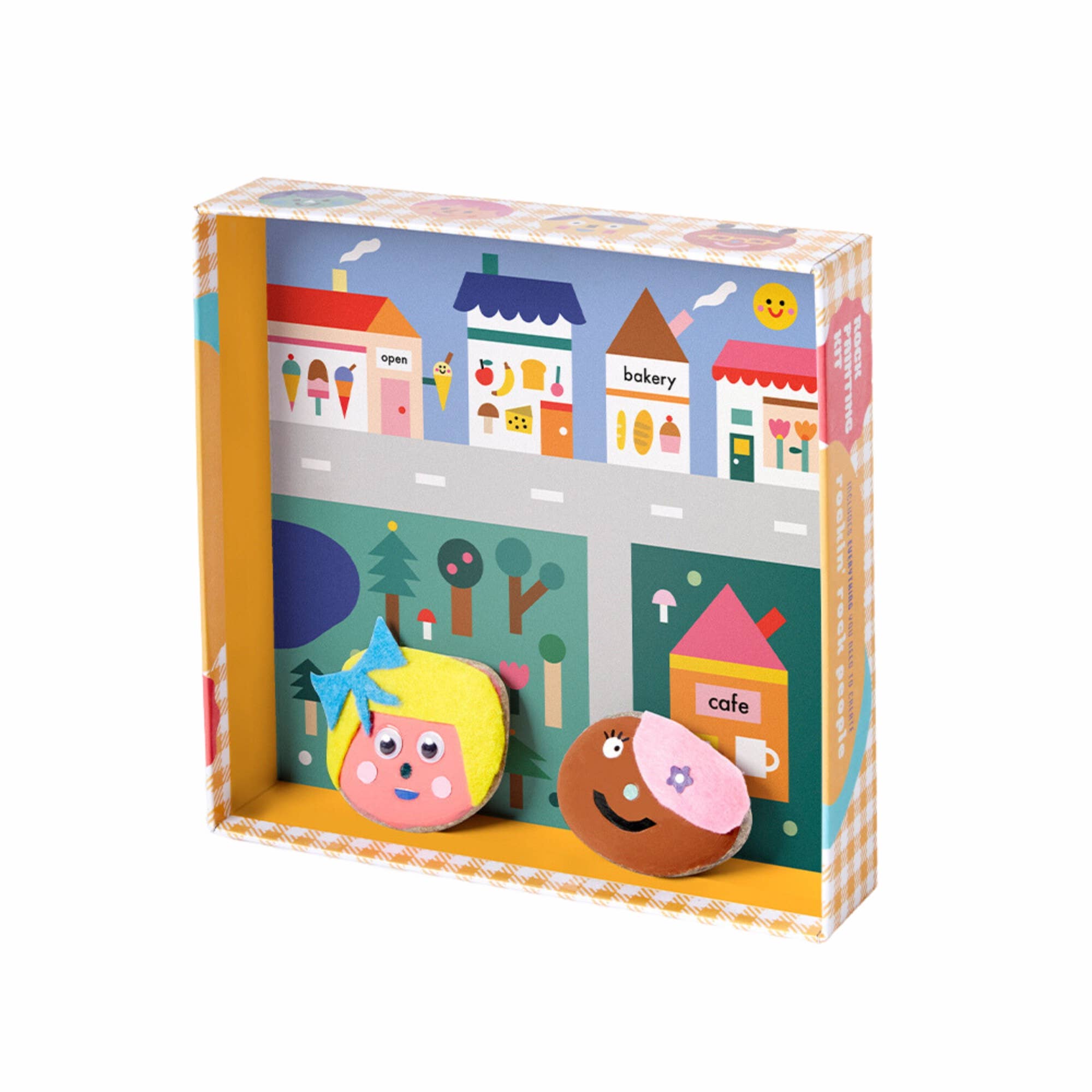 Journey Of Something | Kids Rock Painting Kit - Cool Faces