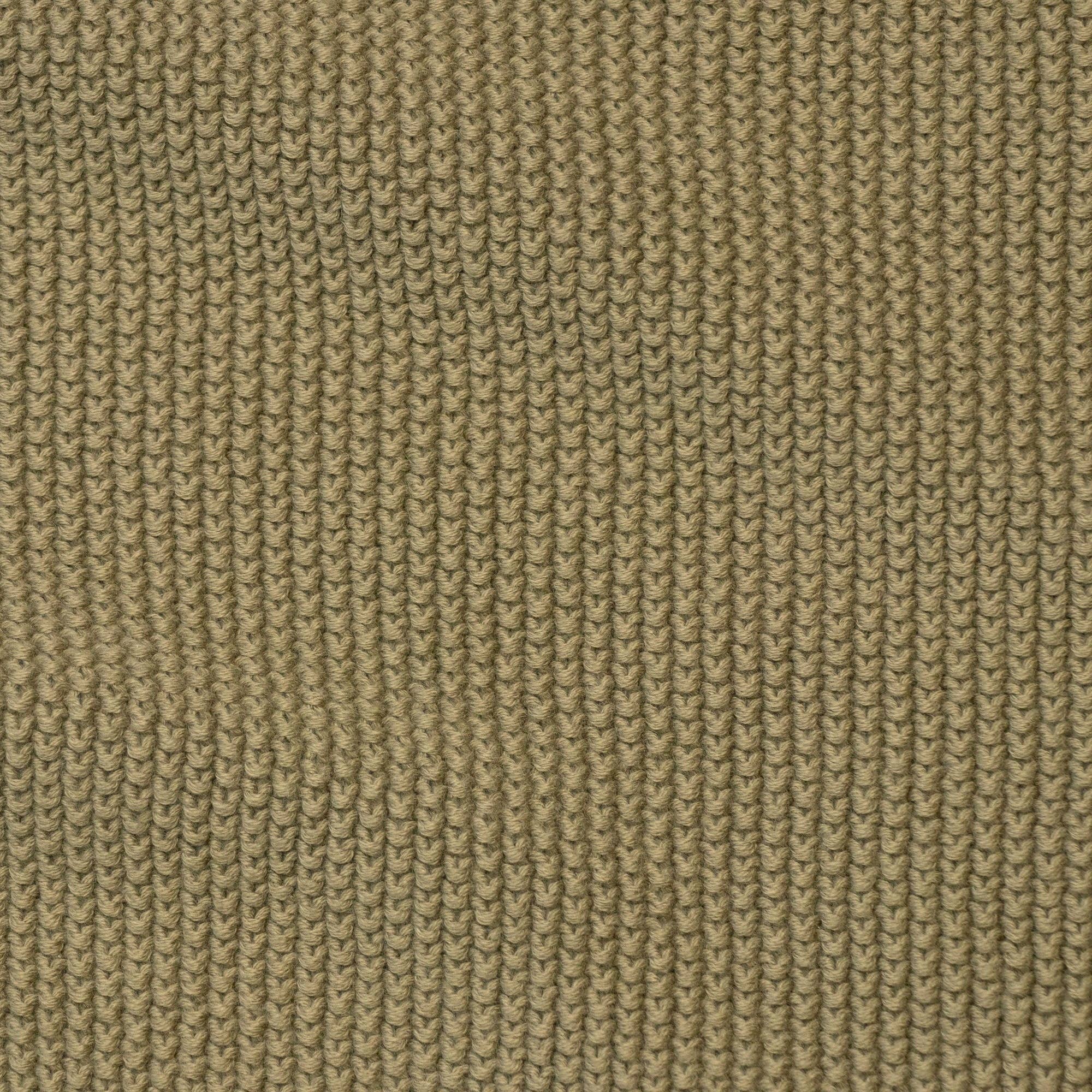 Paul James Knitwear | Cotton Textured Neckerchief- Light Olive