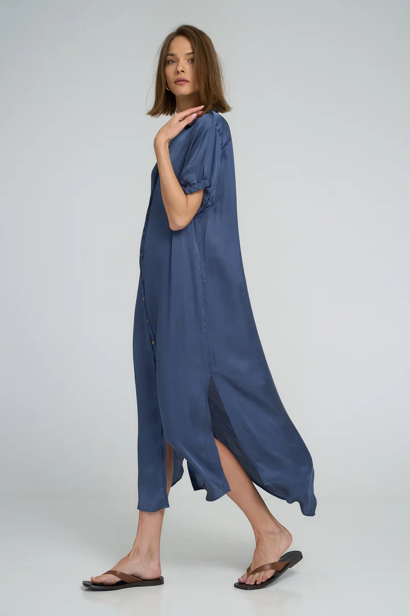 Lilya | Hutton Dress- Ocean Blue