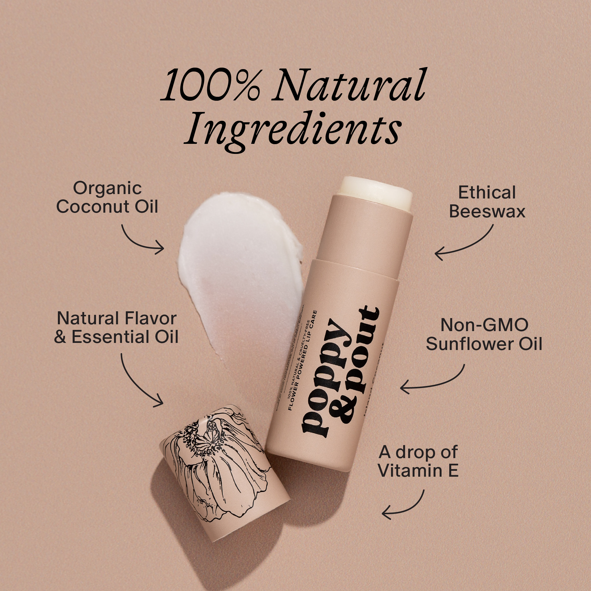 Poppy & Pout | Lip Balm- Island Coconut