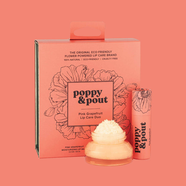 Poppy & Pout | Lip Care Duo- Pink Grapefruit