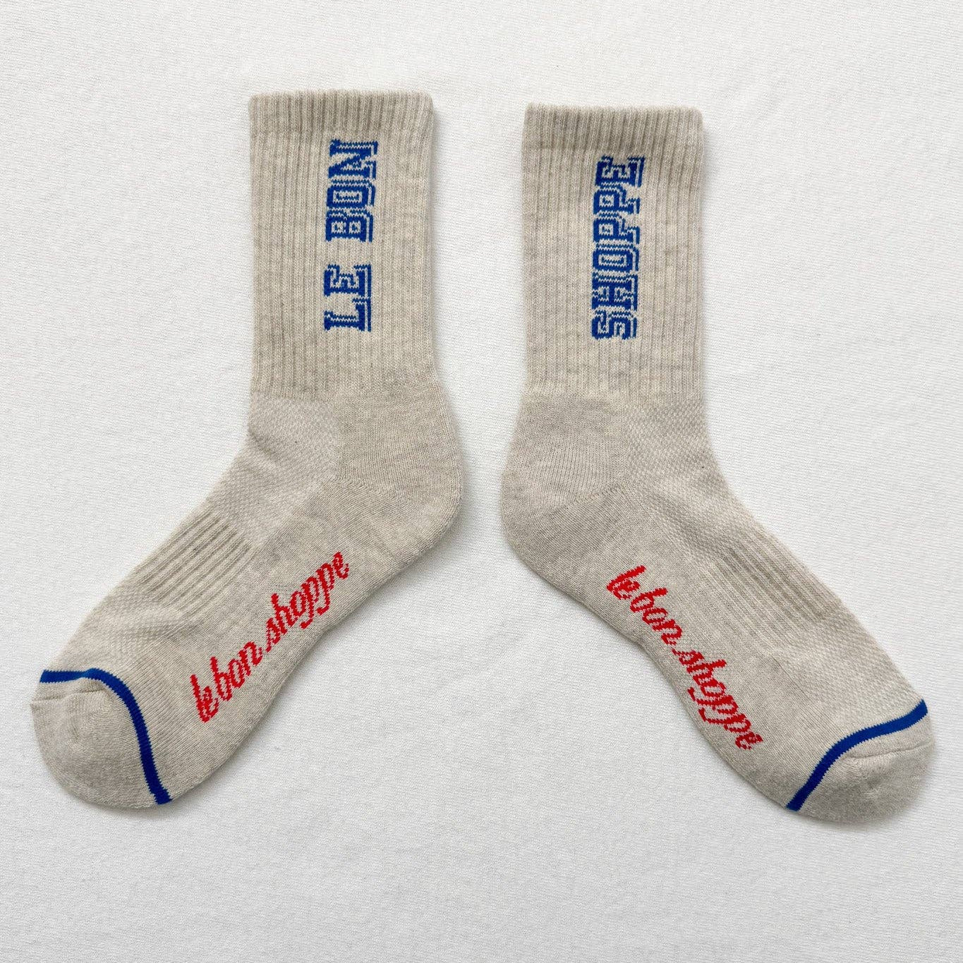 Le Bon Shoppe Preppy Socks, cotton-blend crew sock with arch support band