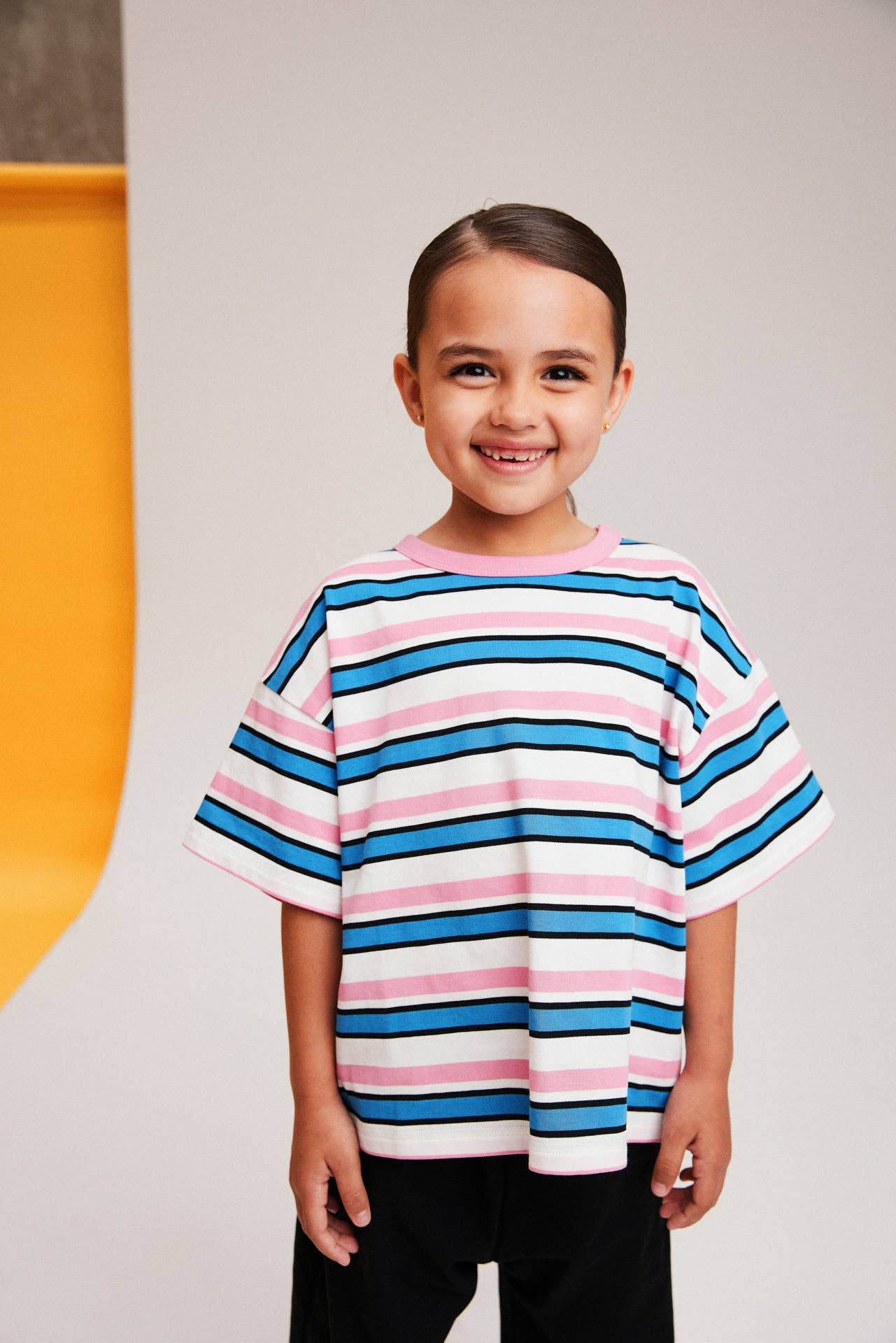 BBOBBIE | Striped Tee in Pink