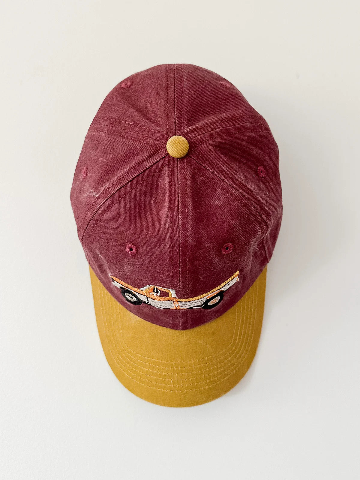 FAR MER by Whitney | Vintage Crimson Wash F-Series Cap