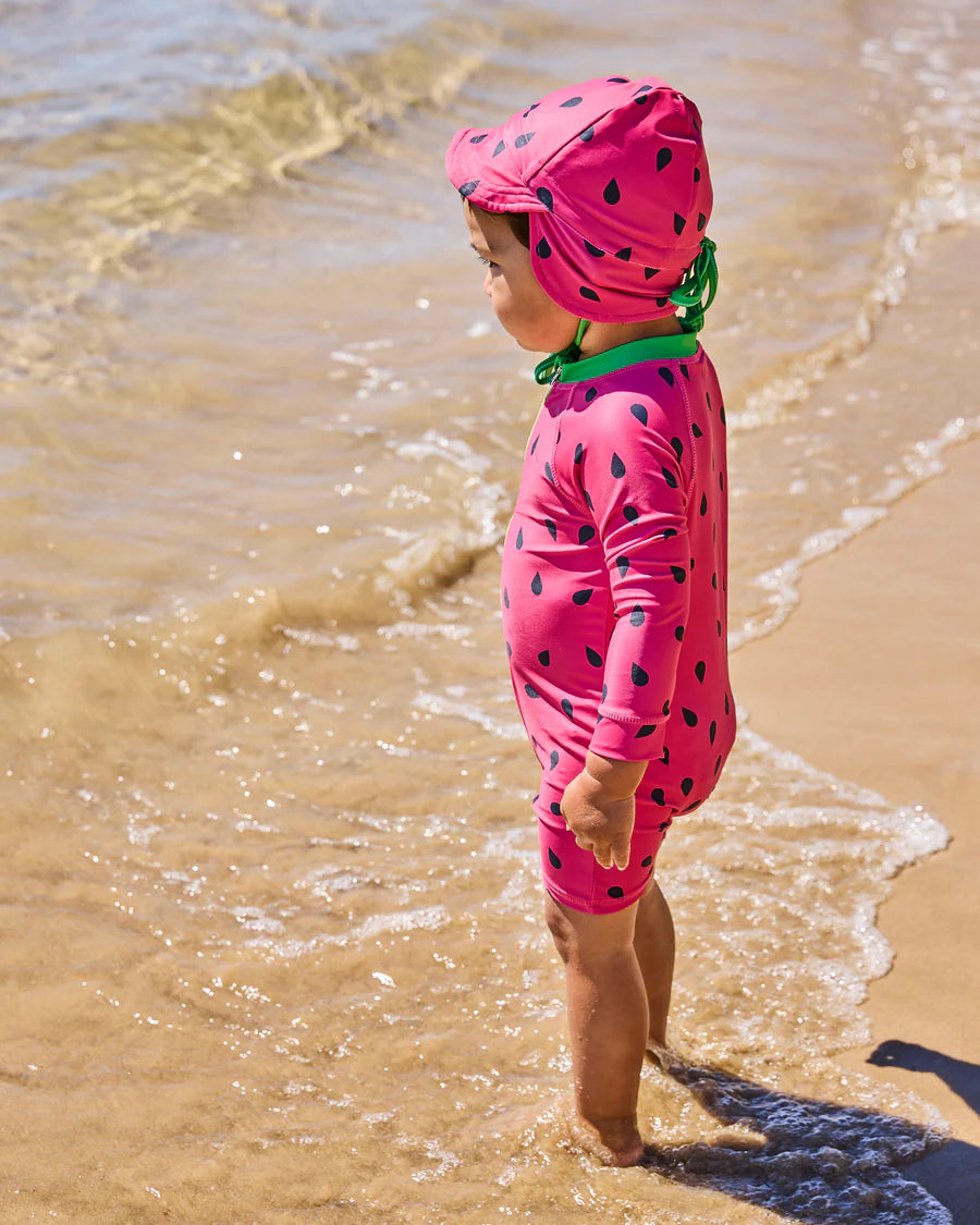 Kip & Co BABY | Melon Baby Long Sleeve Zip Bathers