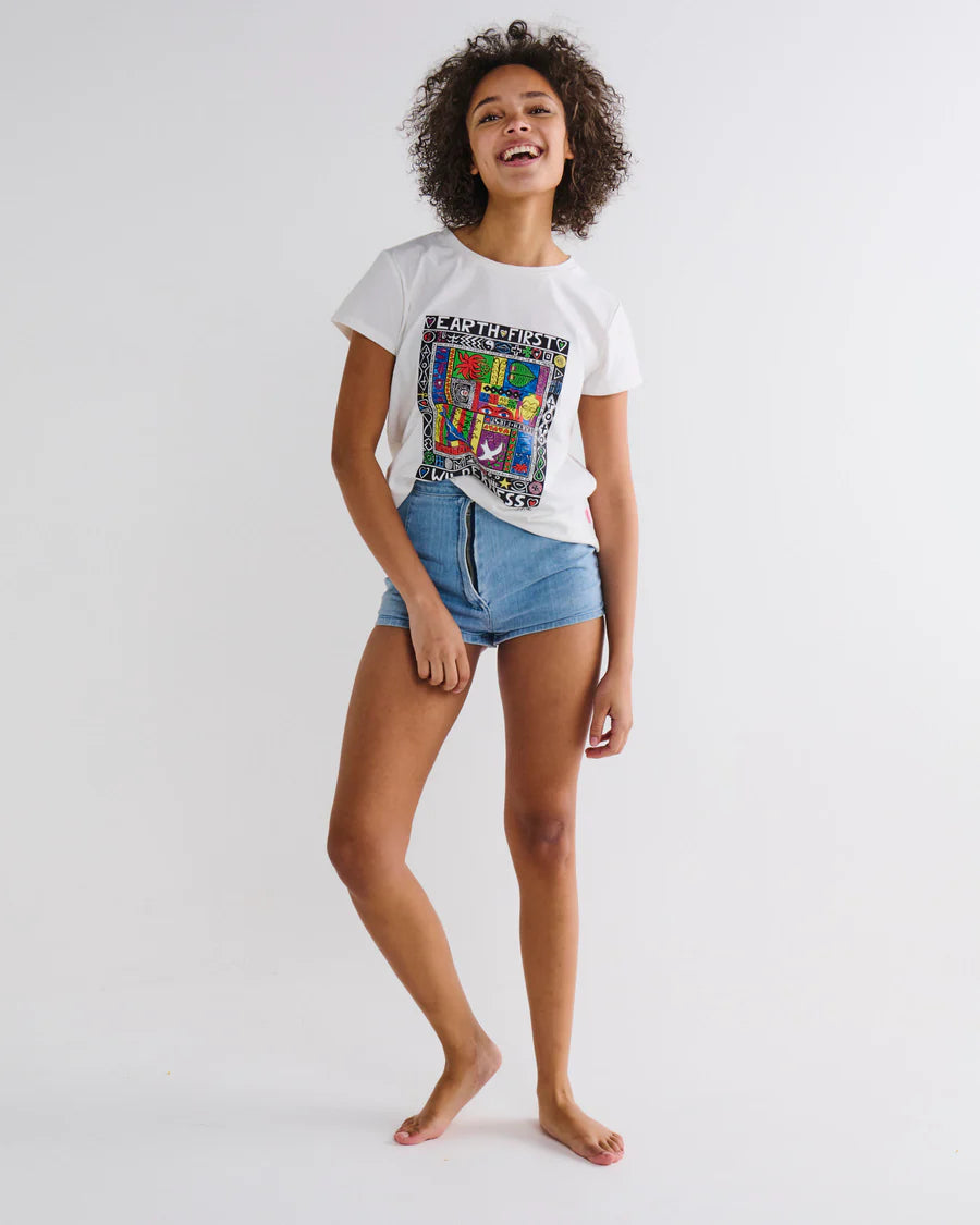 Kip & Co X Jenny Kee LADIES | Earth First Wilderness Adult Organic Cotton T-shirt