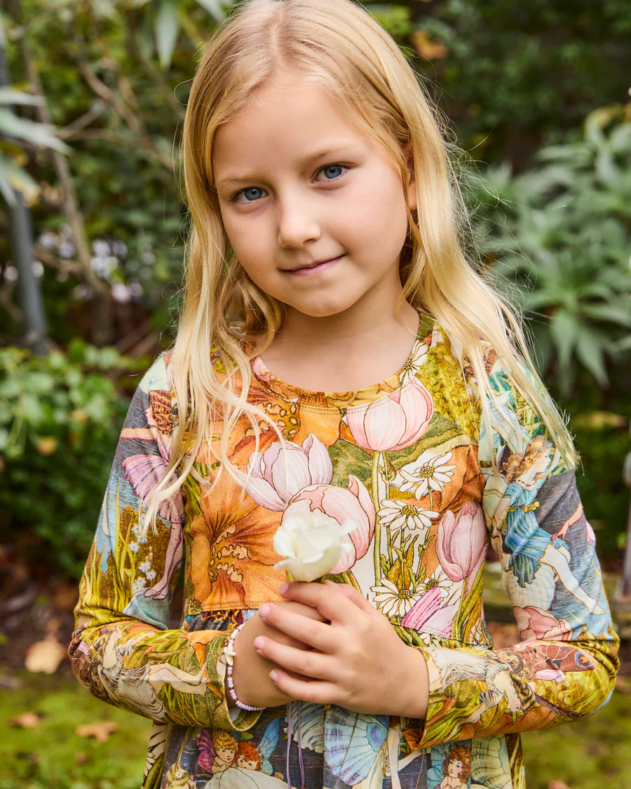 Kip & Co x Fairyland KIDS | Fairy Garden Organic Cotton Everyday Dress