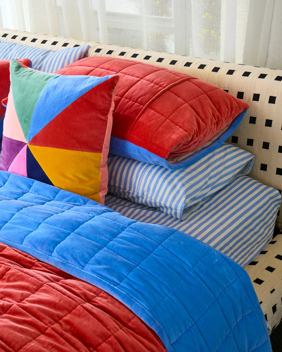 Kip & Co HOME  | Lustre Panelled Velvet Cushion