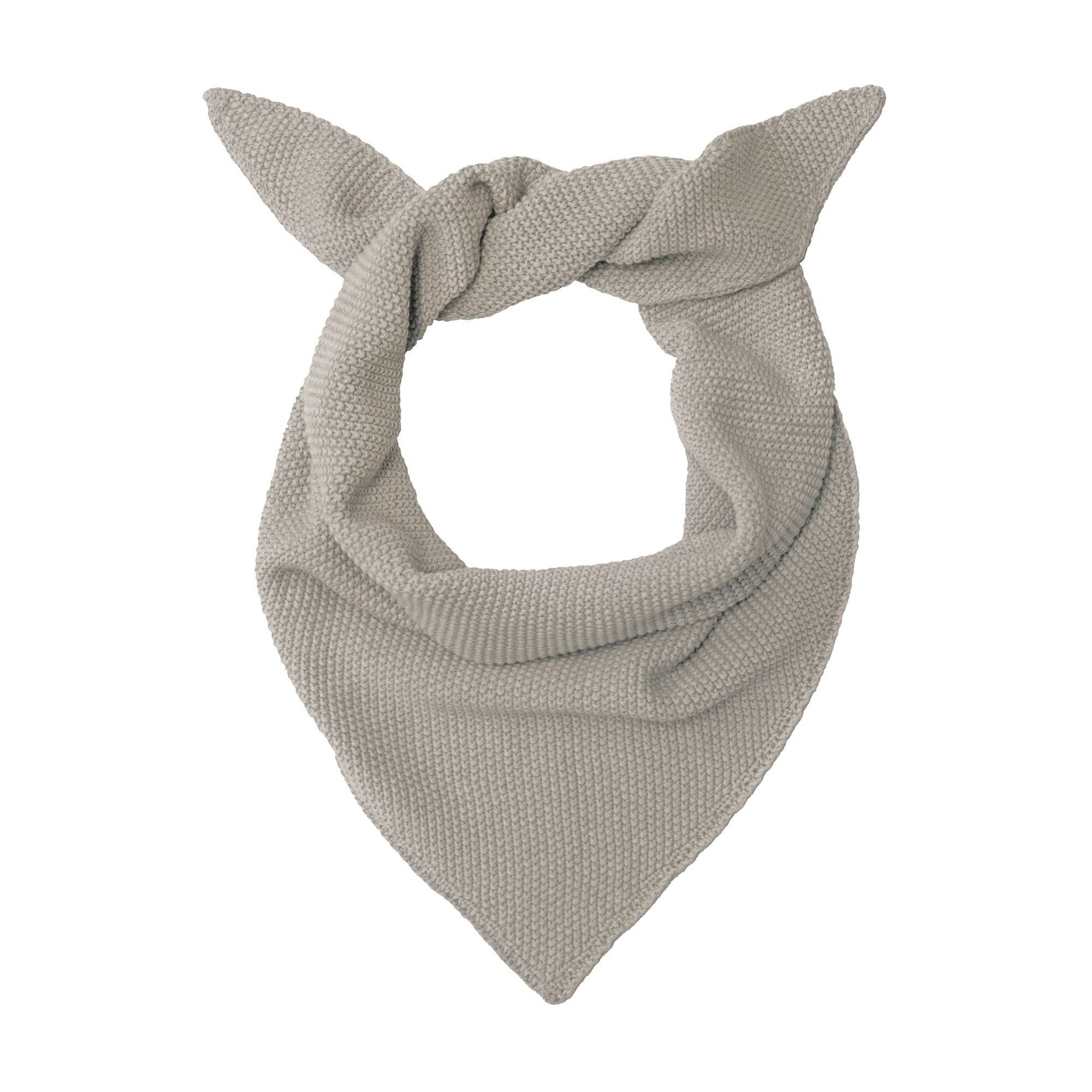 Paul James Knitwear | Cotton Textured Neckerchief- Oatmeal