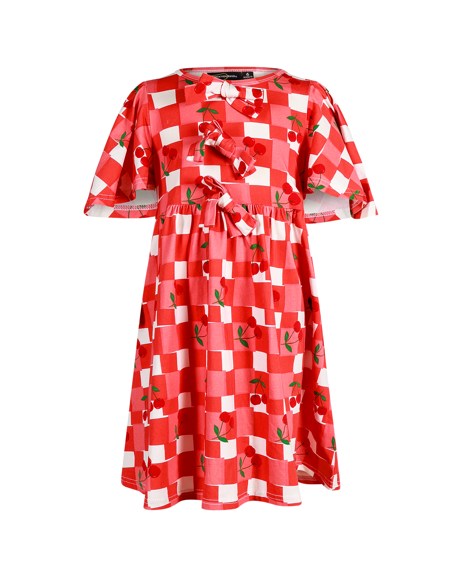 Rock Your Baby | Cherry Check Bowie Dress
