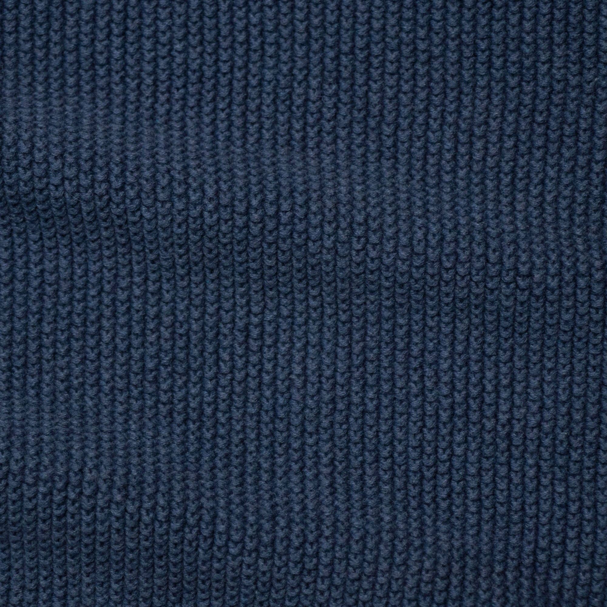 Paul James Knitwear | Cotton Textured Neckerchief- Blue Melange