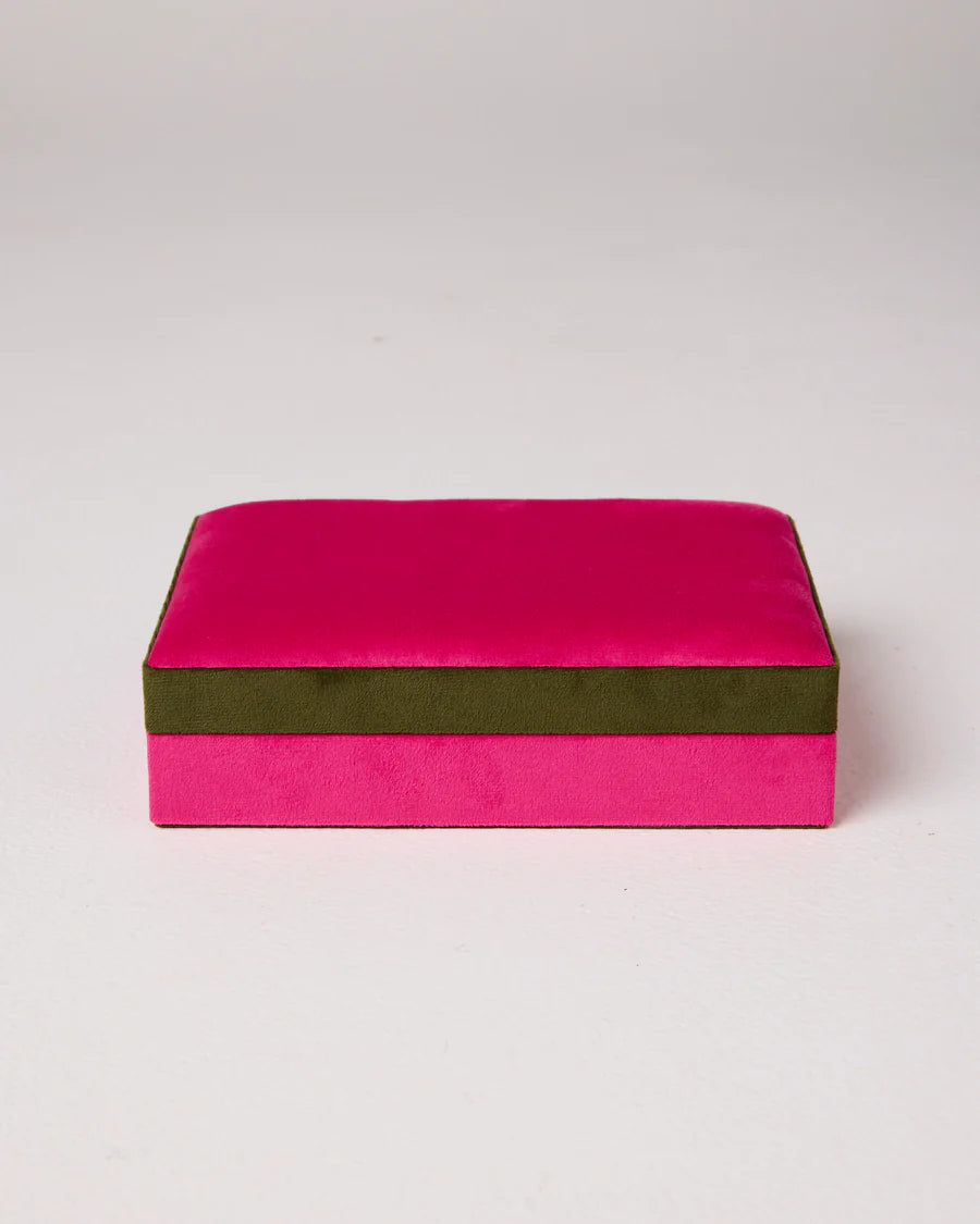 Kip & Co HOME  | Prickly Pear Velvet Jewellery Box Small