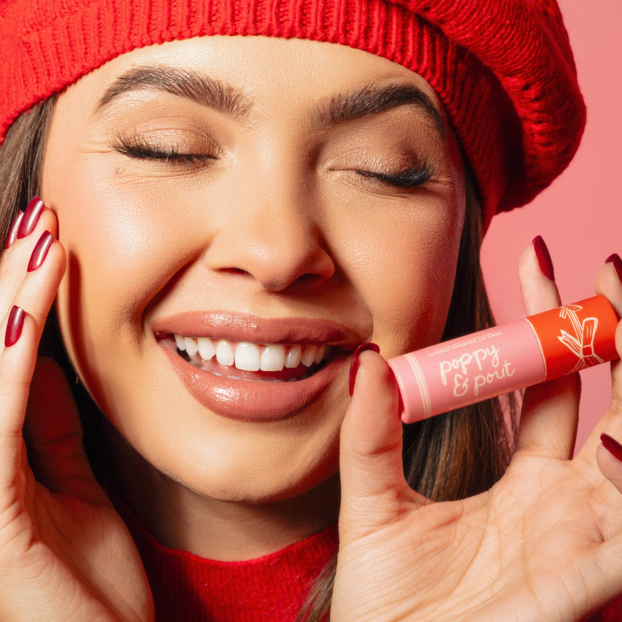 Poppy & Pout | Limited Edition Holiday Lip Balm -Candy Cane Fluff