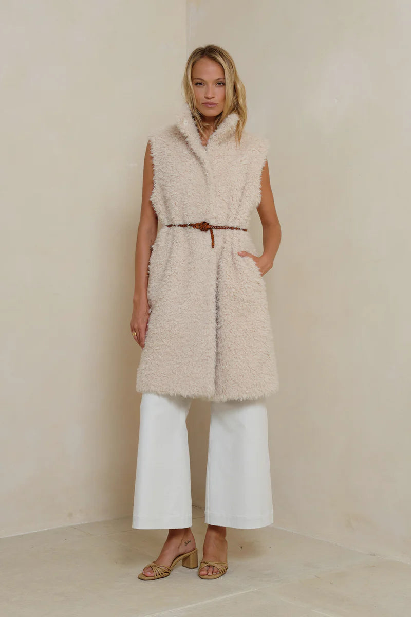 Lilya | Ellen Long Vest Ivory