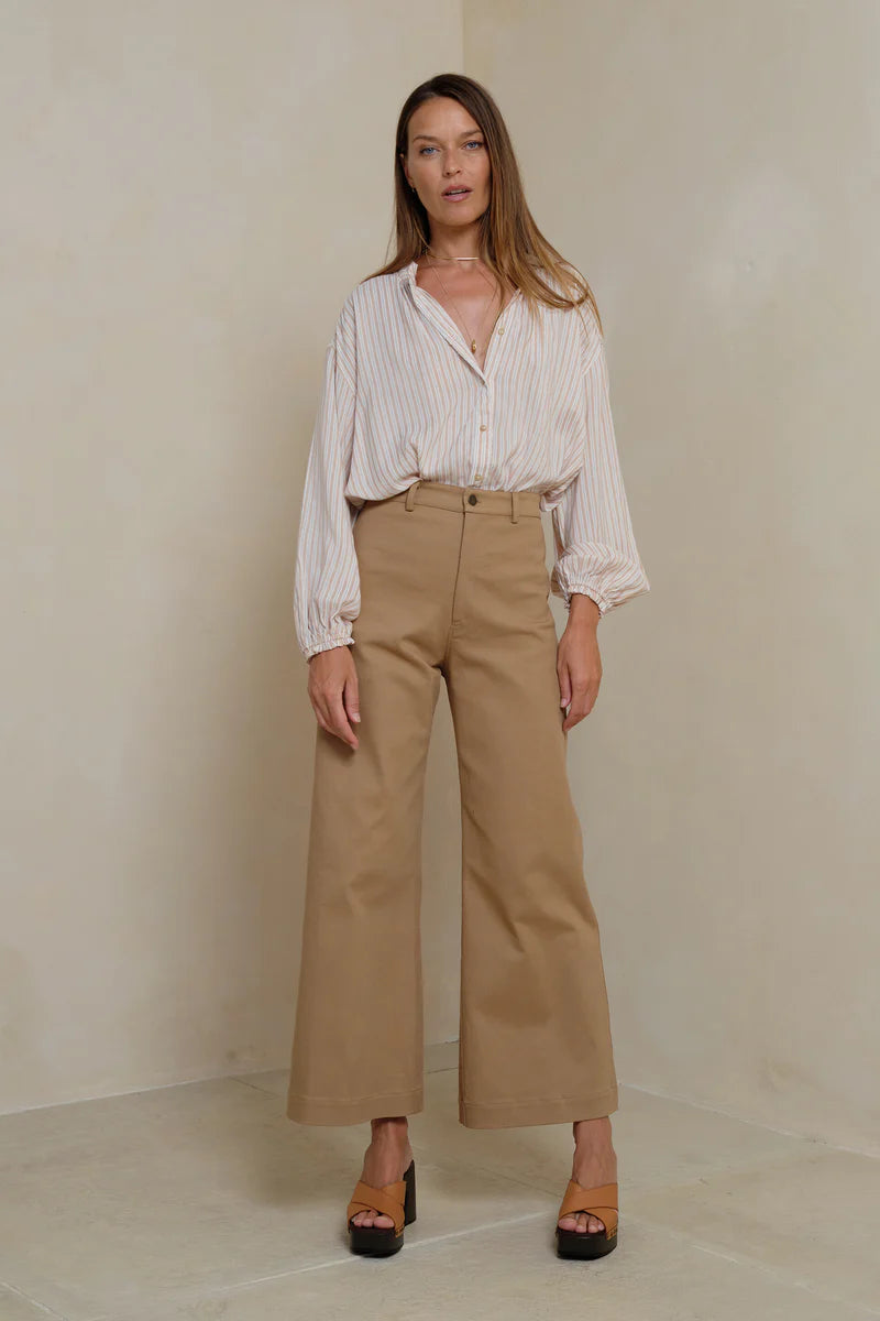 Lilya | Lou Lou Pants -Pecan Brown