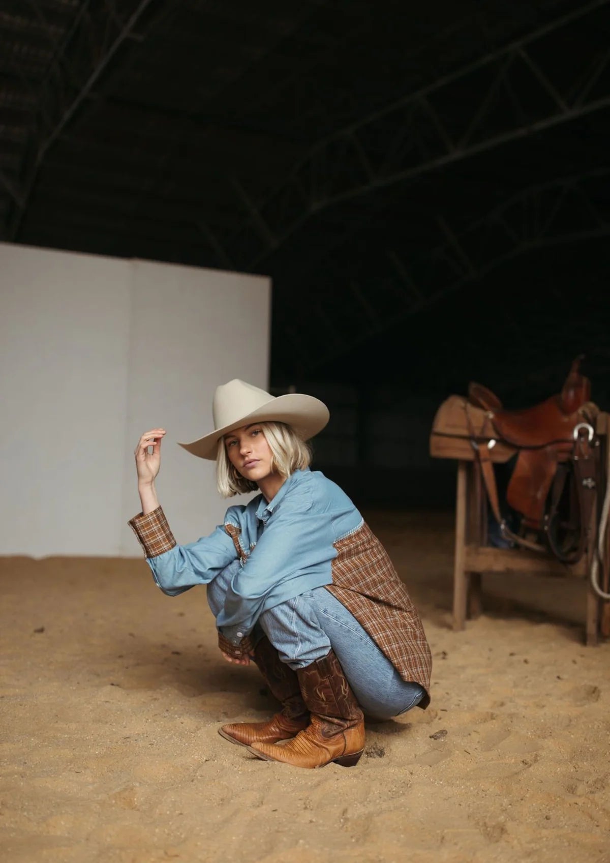FAR MER by Whitney | The Homestead Check Texas Yoke Shirt