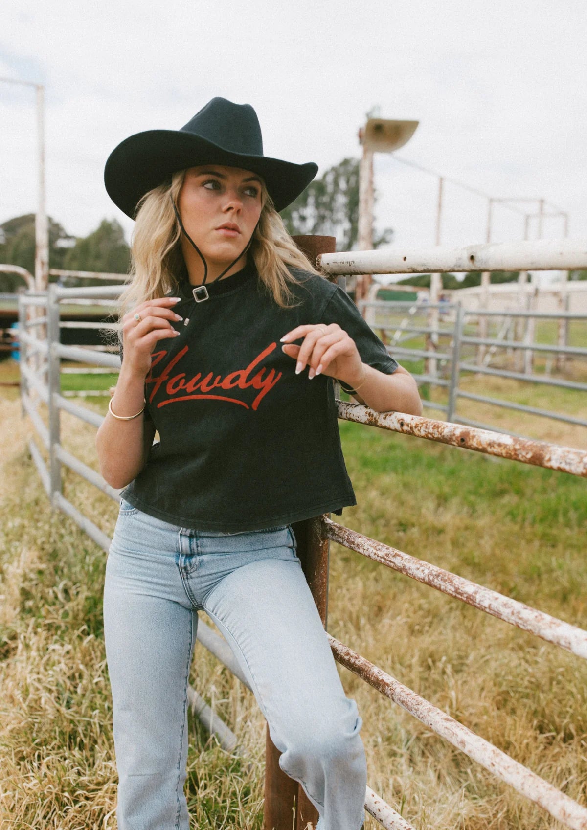 FAR MER by Whitney | Howdy Cowboy Short Cut Crew Tee