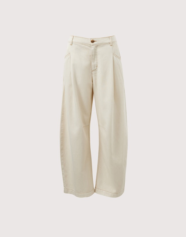 Ceres Life | Gemma Pleat Pant- Eggshell