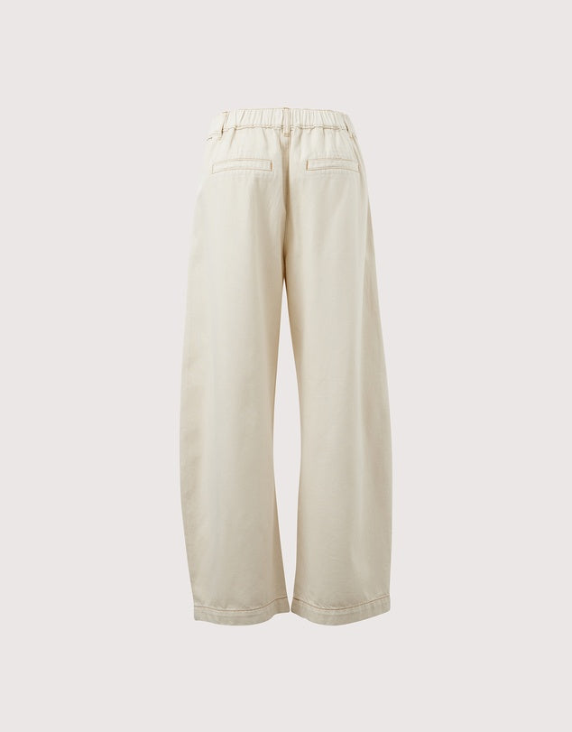 Ceres Life | Gemma Pleat Pant- Eggshell