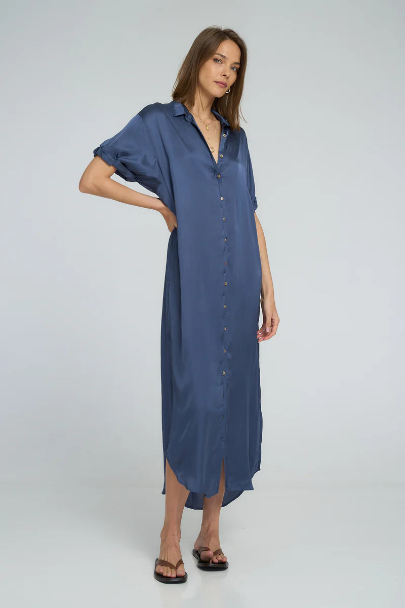 Lilya | Hutton Dress- Ocean Blue