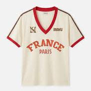Maku France V-neck Tee - front view on model