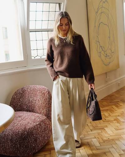 Ceres Life | Gemma Pleat Pant- Eggshell