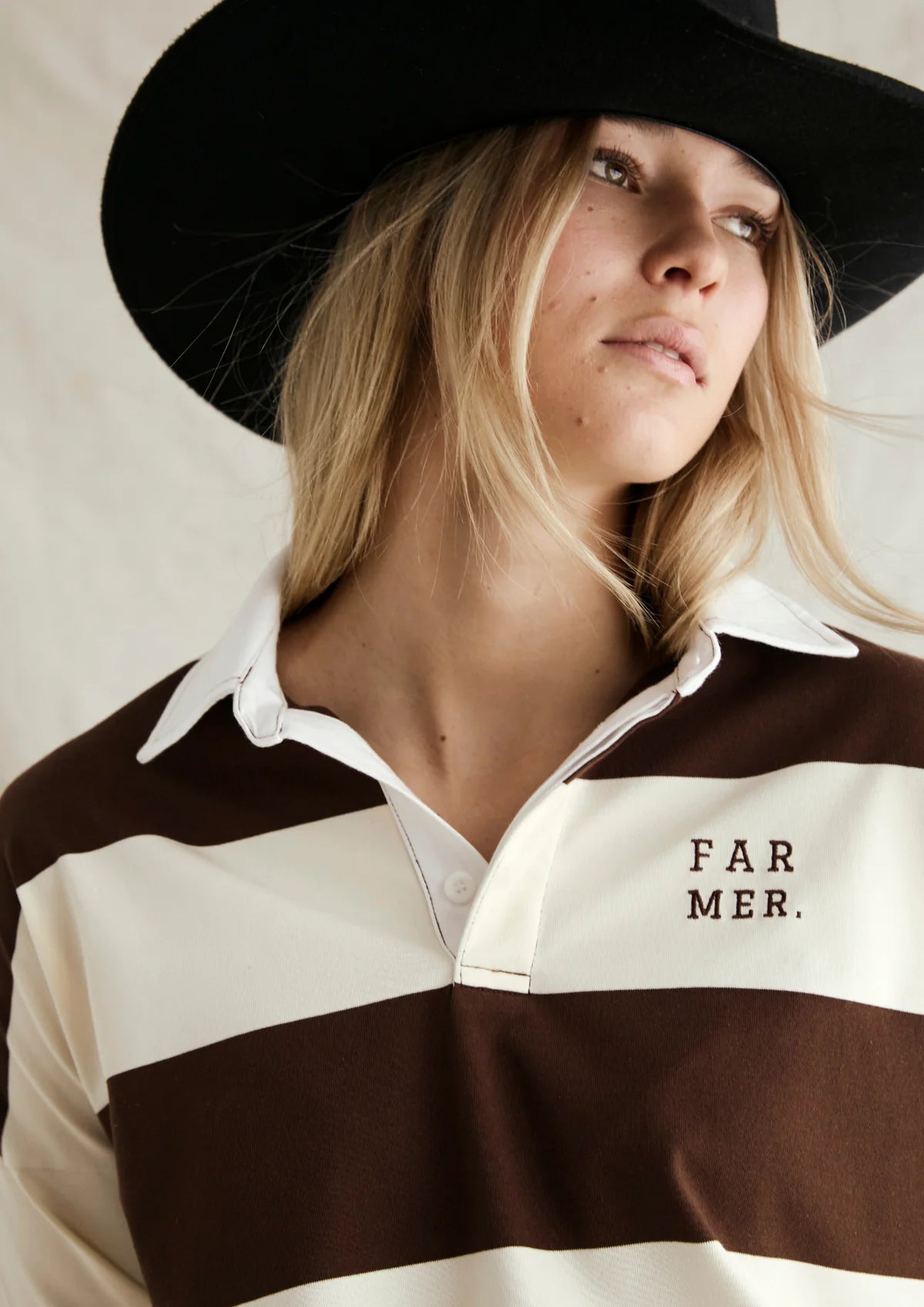 FAR MER by Whitney | Jersey- Choc/Cream