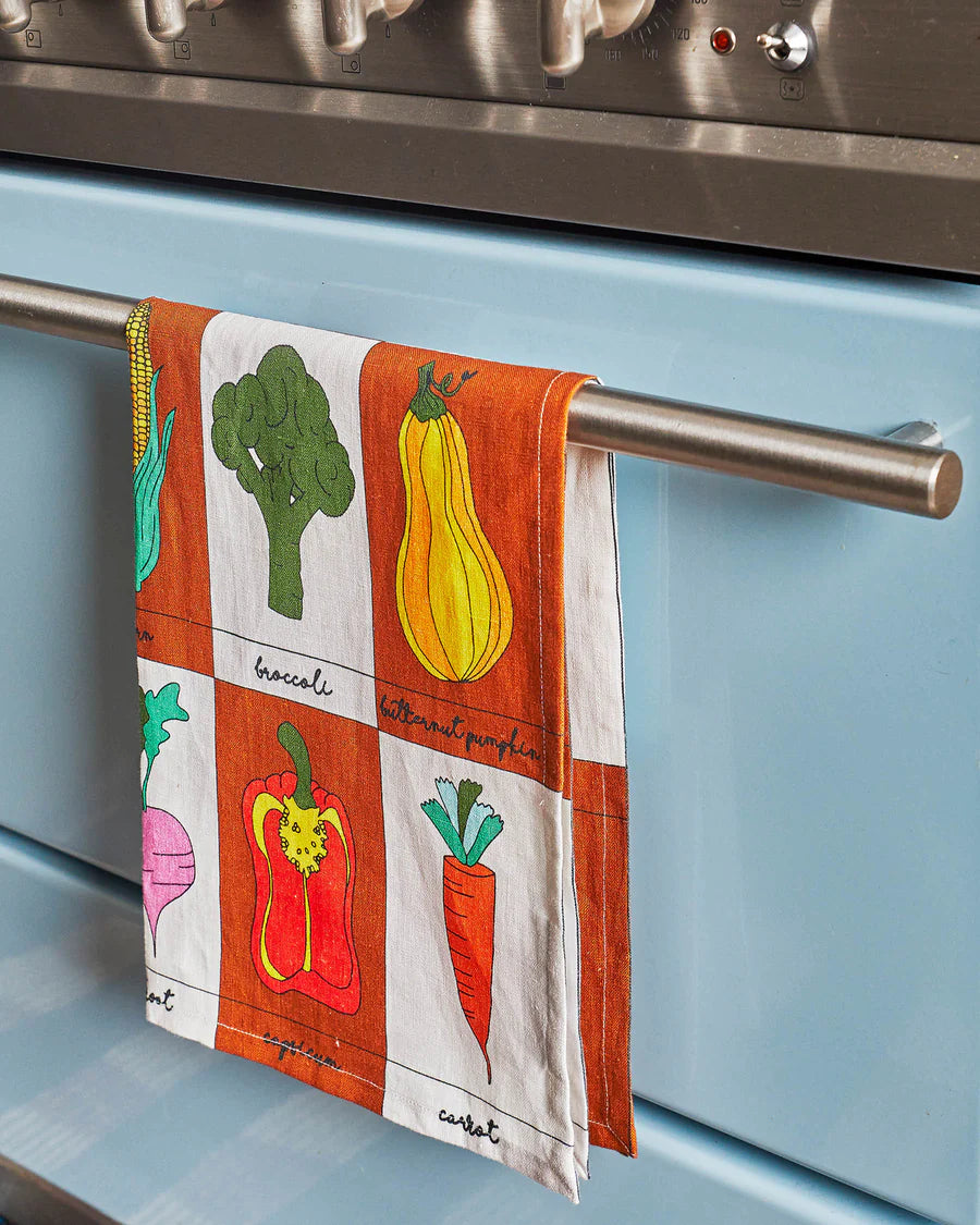 Kip & Co HOME | Vegie Box Linen Tea Towel