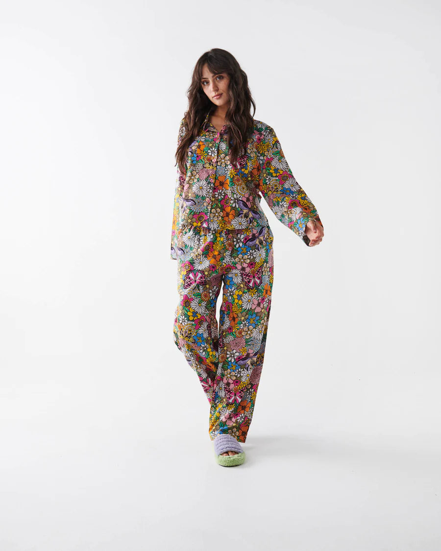 Kip & Co LADIES | Bliss Floral Organic Cotton Pyjama Set