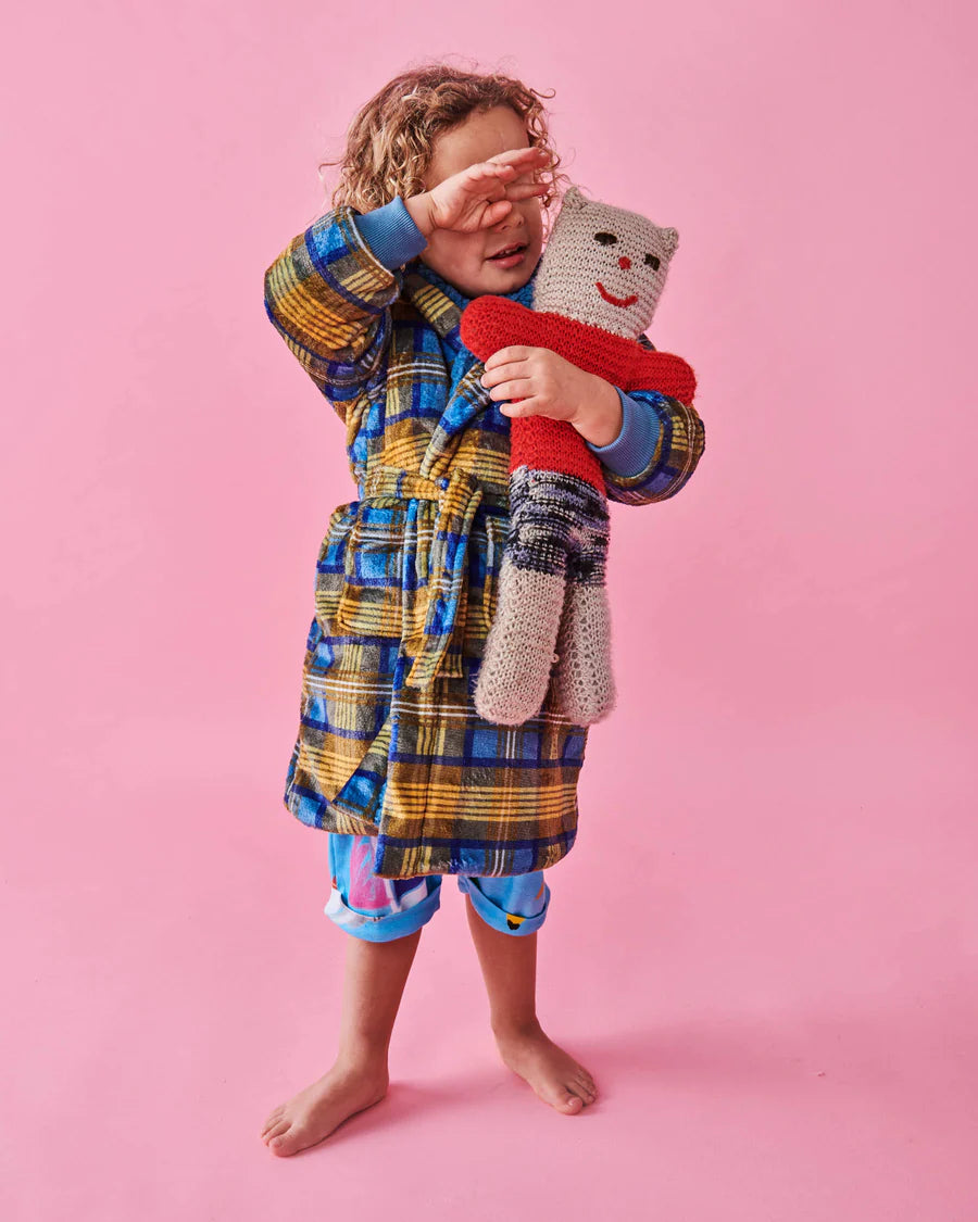 Kip & Co KIDS | Cosy Tartan Kuddle Kids Robe