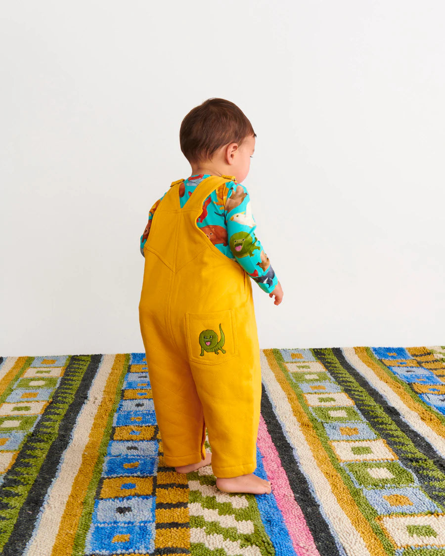 Kip & Co BABY | Home Among The Gum Trees Organic Cotton Quilted Fleece Overalls